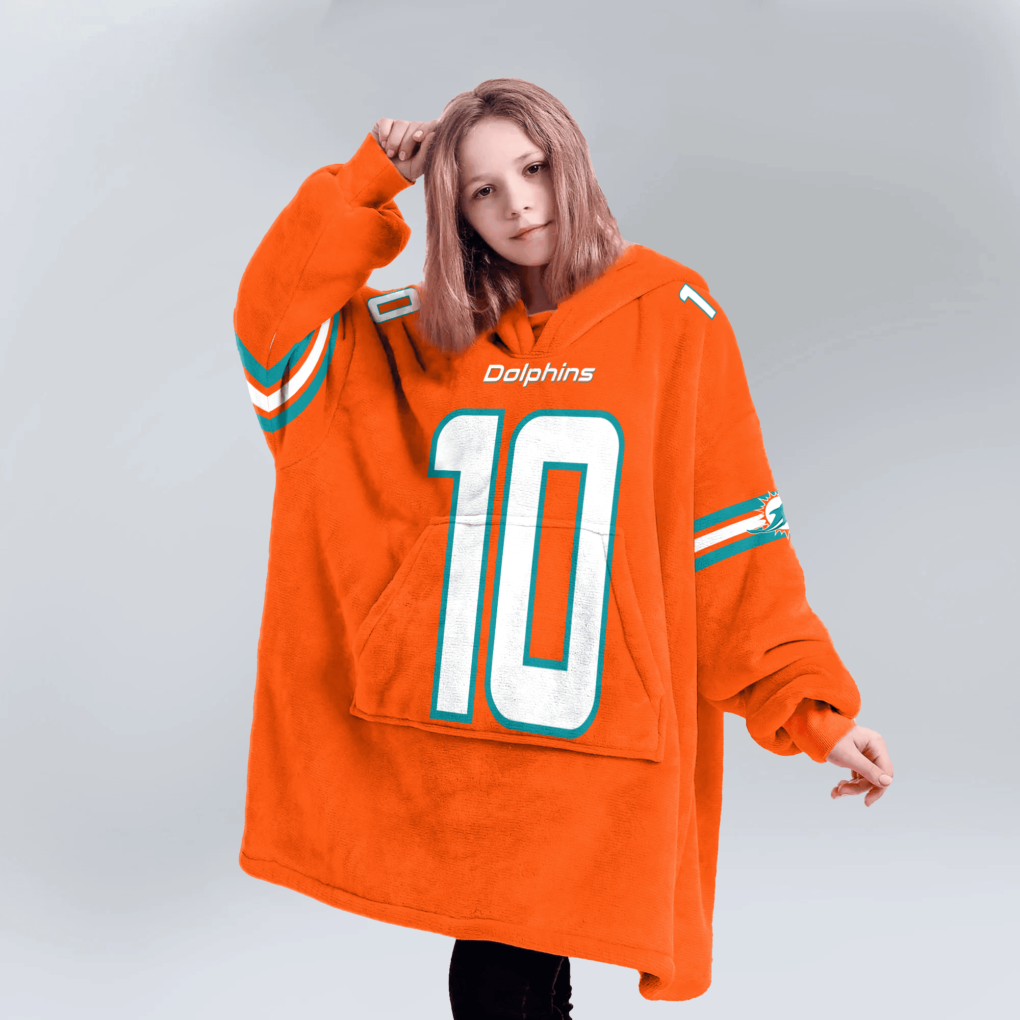 Kid 10 Miami Football Unisex Blanket Hoodie