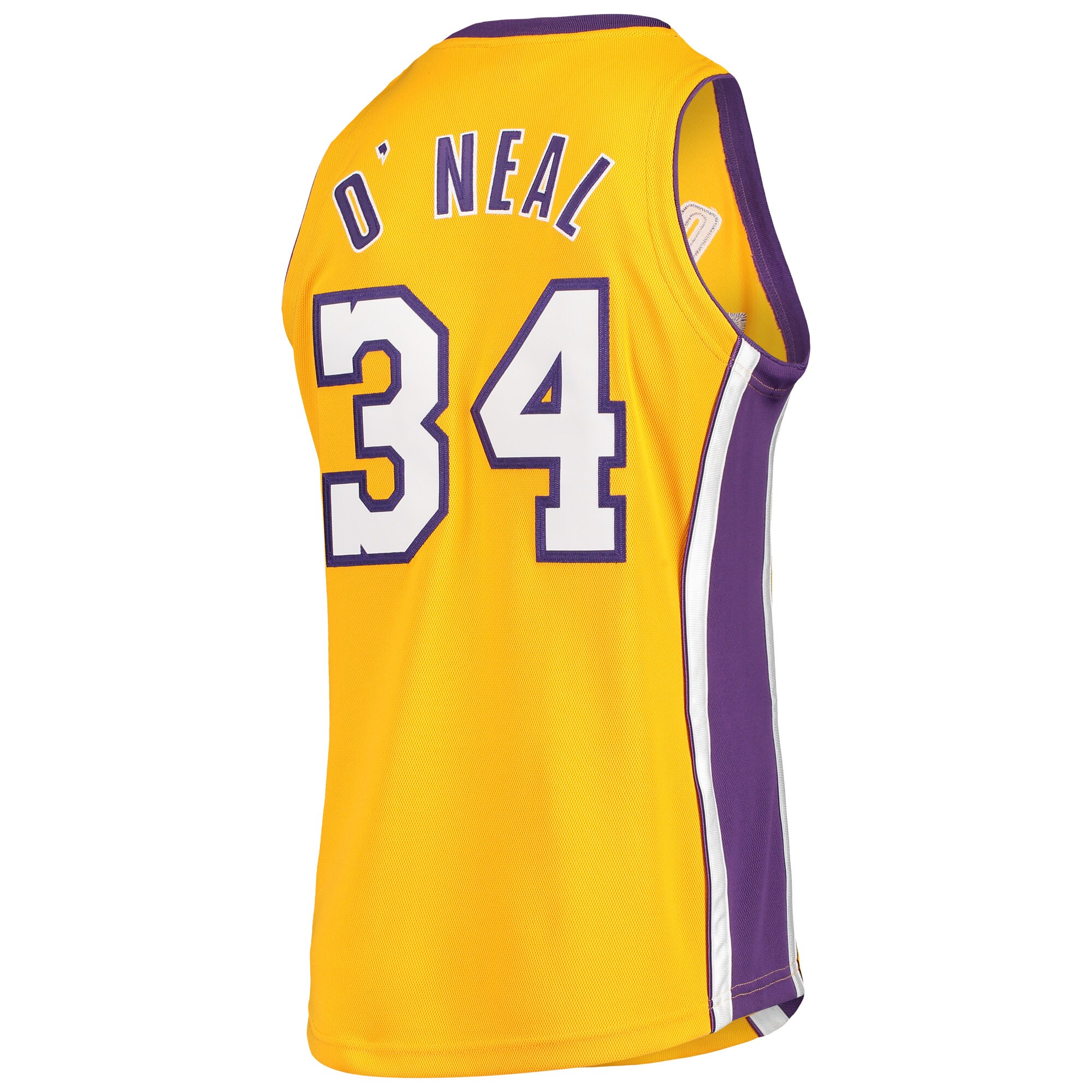 Shaquille O'Neal Los Angeles Lakers Mitchell & Ness 2000 NBA Finals Hardwood Classics Authentic Jersey - Gold