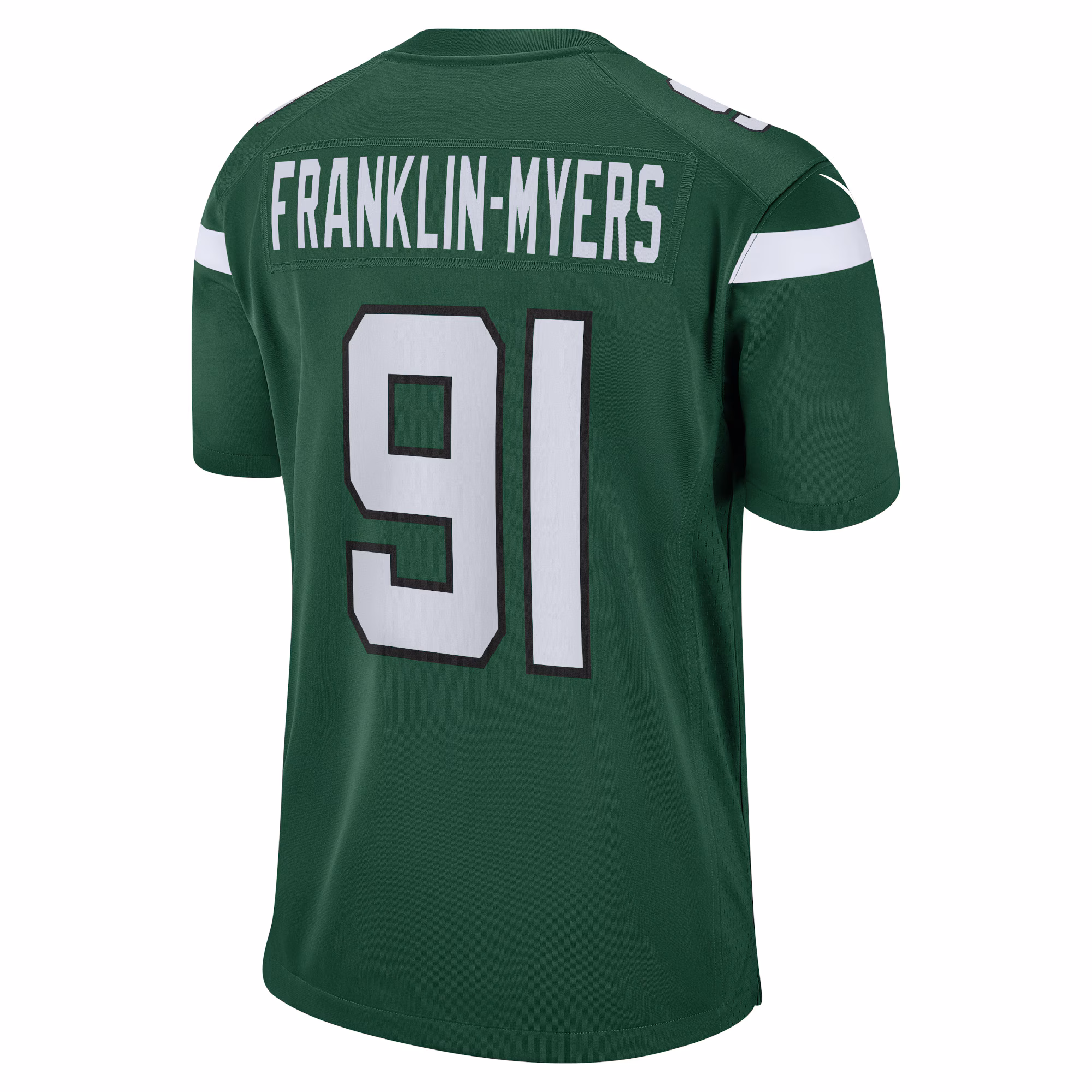 John Franklin-Myers New York Jets Game Jersey - Gotham Green