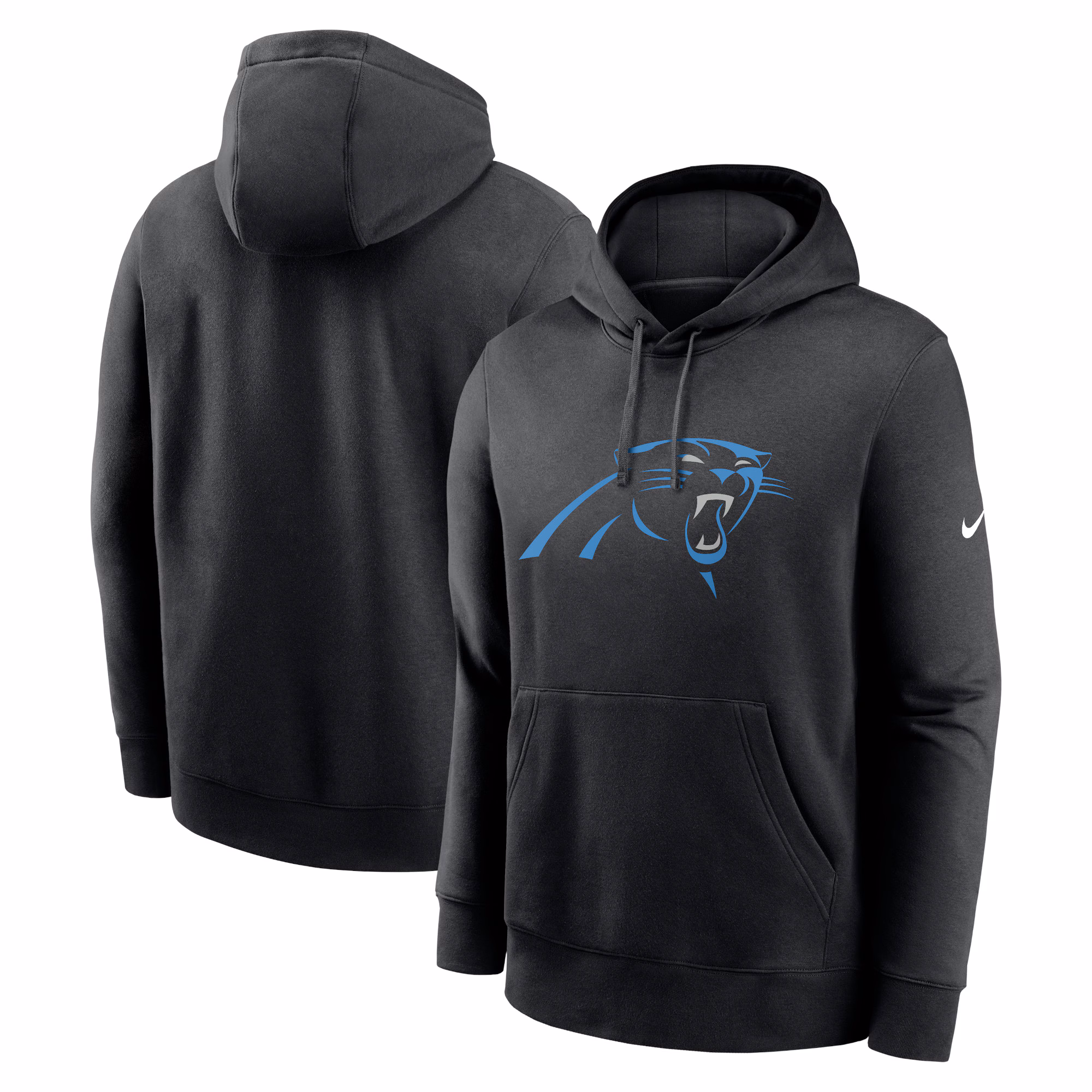 Carolina Panthers Club Logo Pullover Hoodie - Black