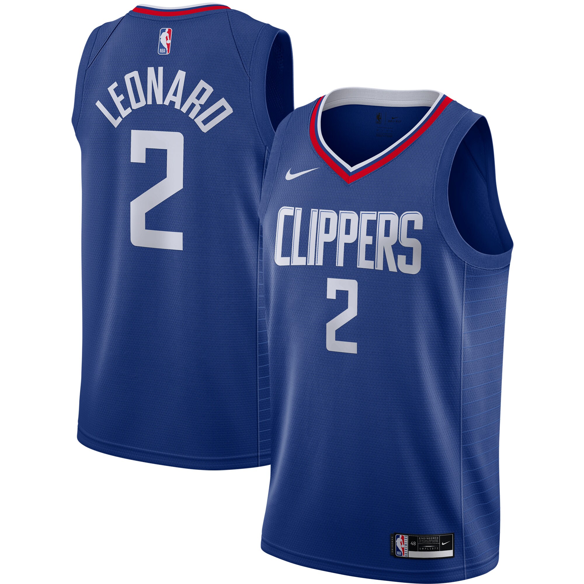 Kawhi Leonard LA Clippers 2020/21 Swingman Jersey - Royal - Icon Edition