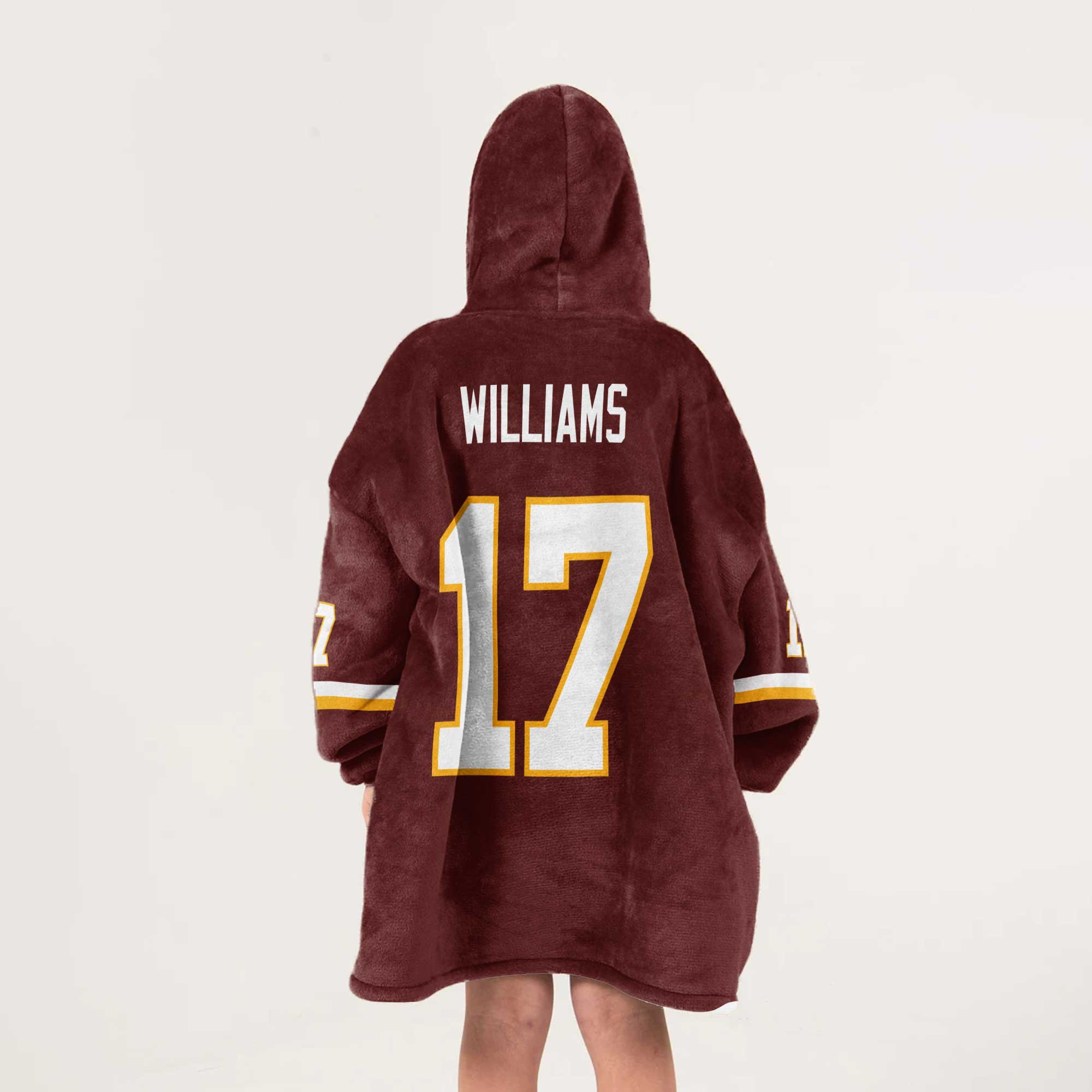 Kid 17 Washington Football Unisex Blanket Hoodie