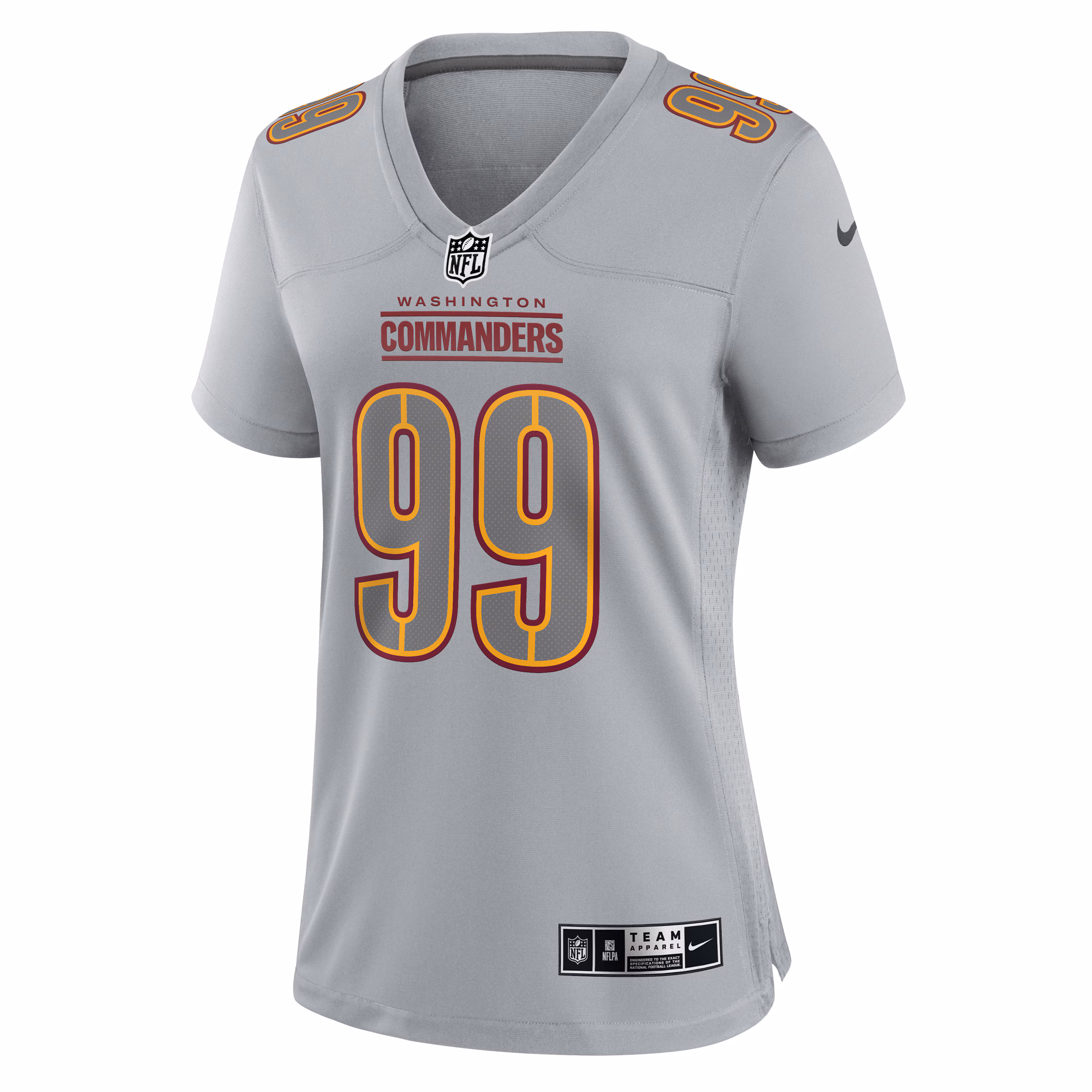 Chase Young Washington Commanders Women's Atmosphere Fashion Game Jersey - Gray
