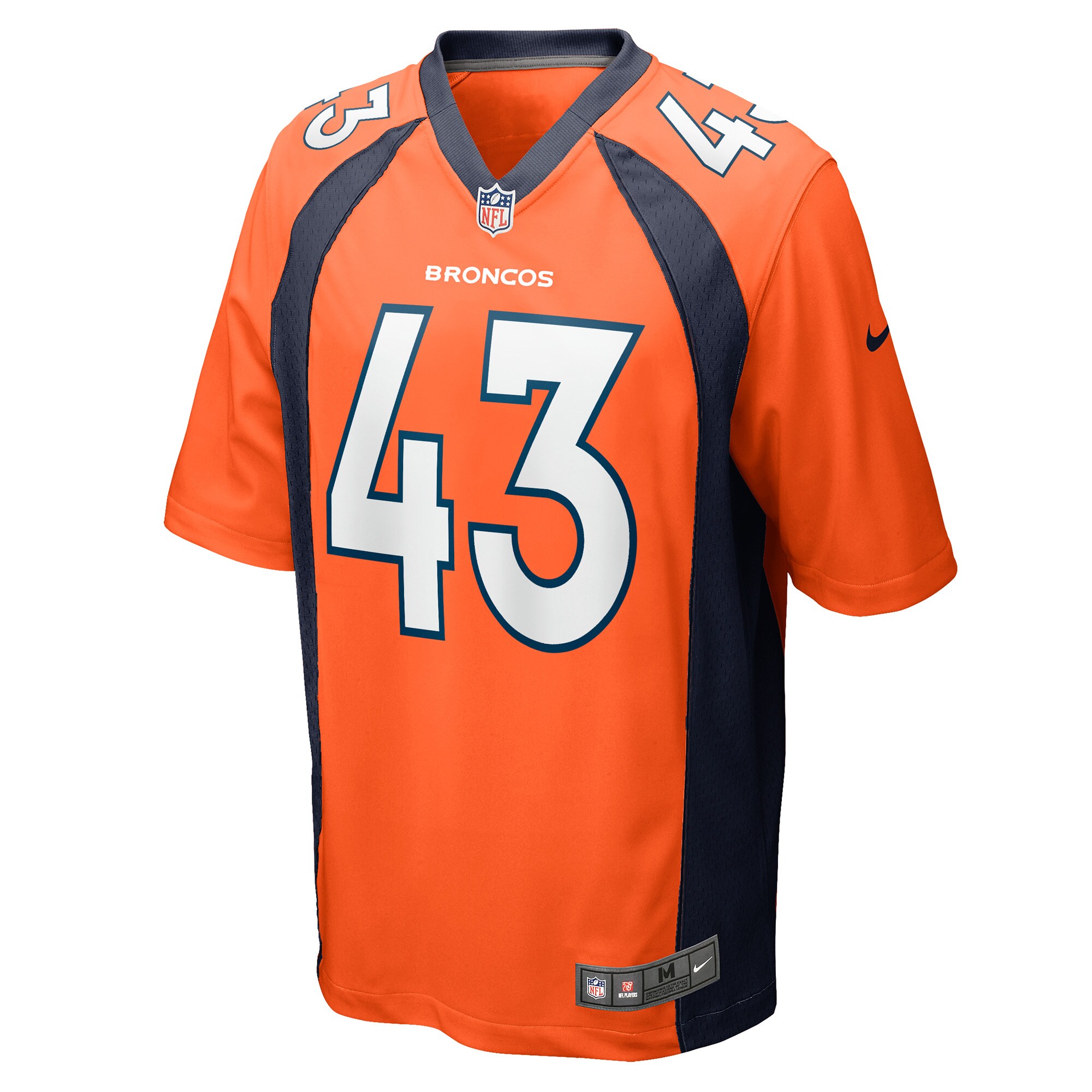 Kana'i Mauga Denver Broncos  Game Player Jersey - Orange