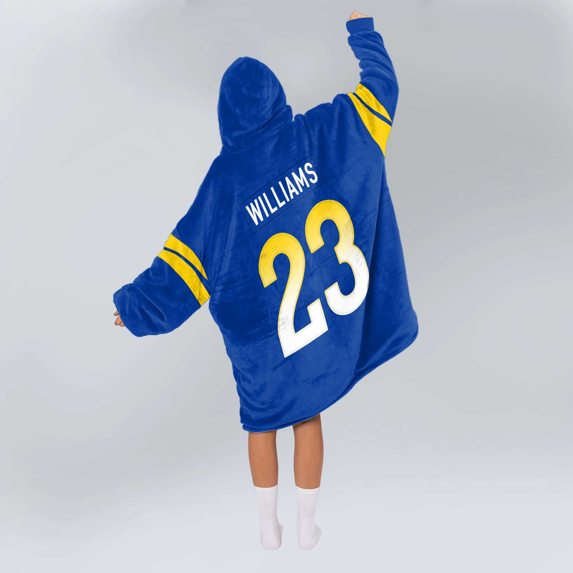 Adult 23 Los Angeles Football Unisex Blanket Hoodie