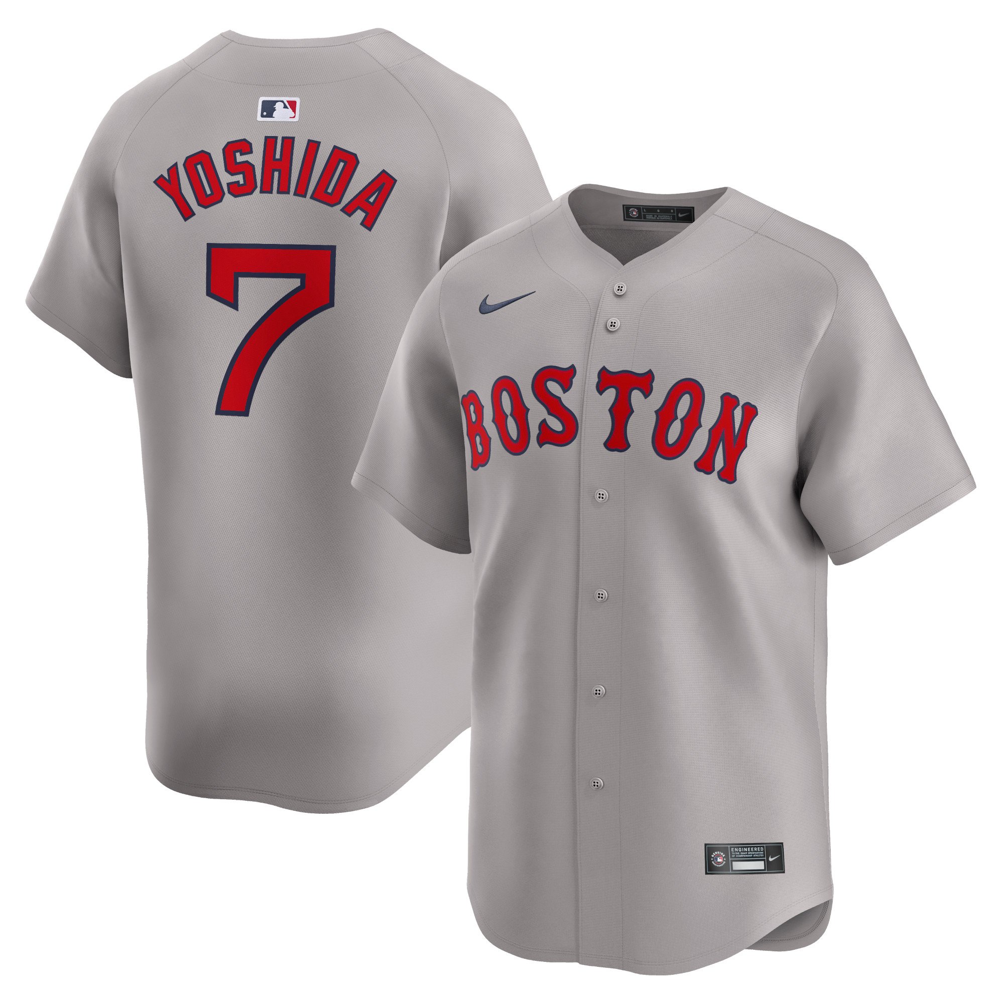Men's Boston Red Sox Masataka Yoshida  Gray Away Limited Player Jersey