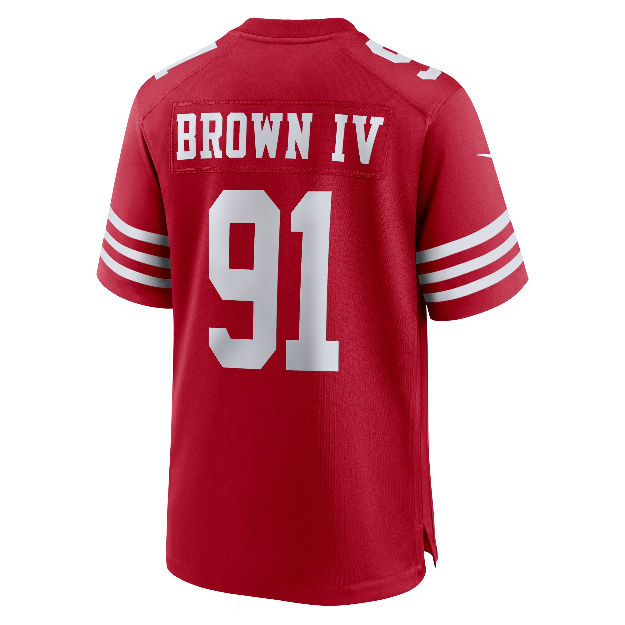 Earnest Brown IV San Francisco 49ers Team Game Jersey -  Scarlet