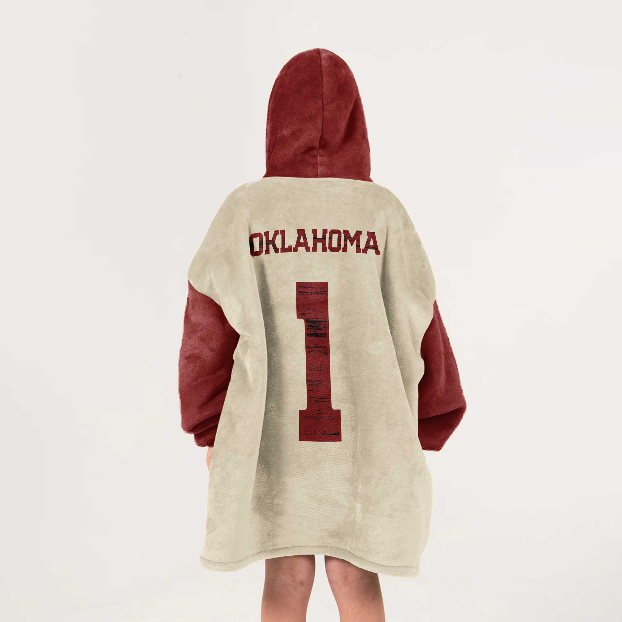 Kid #1 Oklahoma Football Unisex Blanket Hoodie
