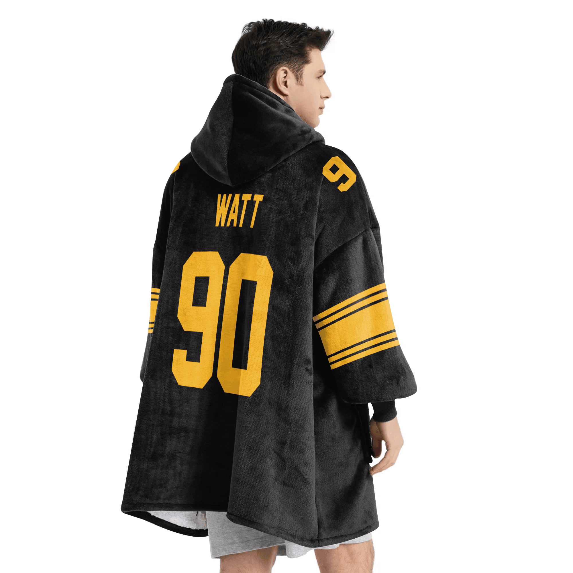 Adult 90 Pittsburgh Football Unisex Blanket Hoodie