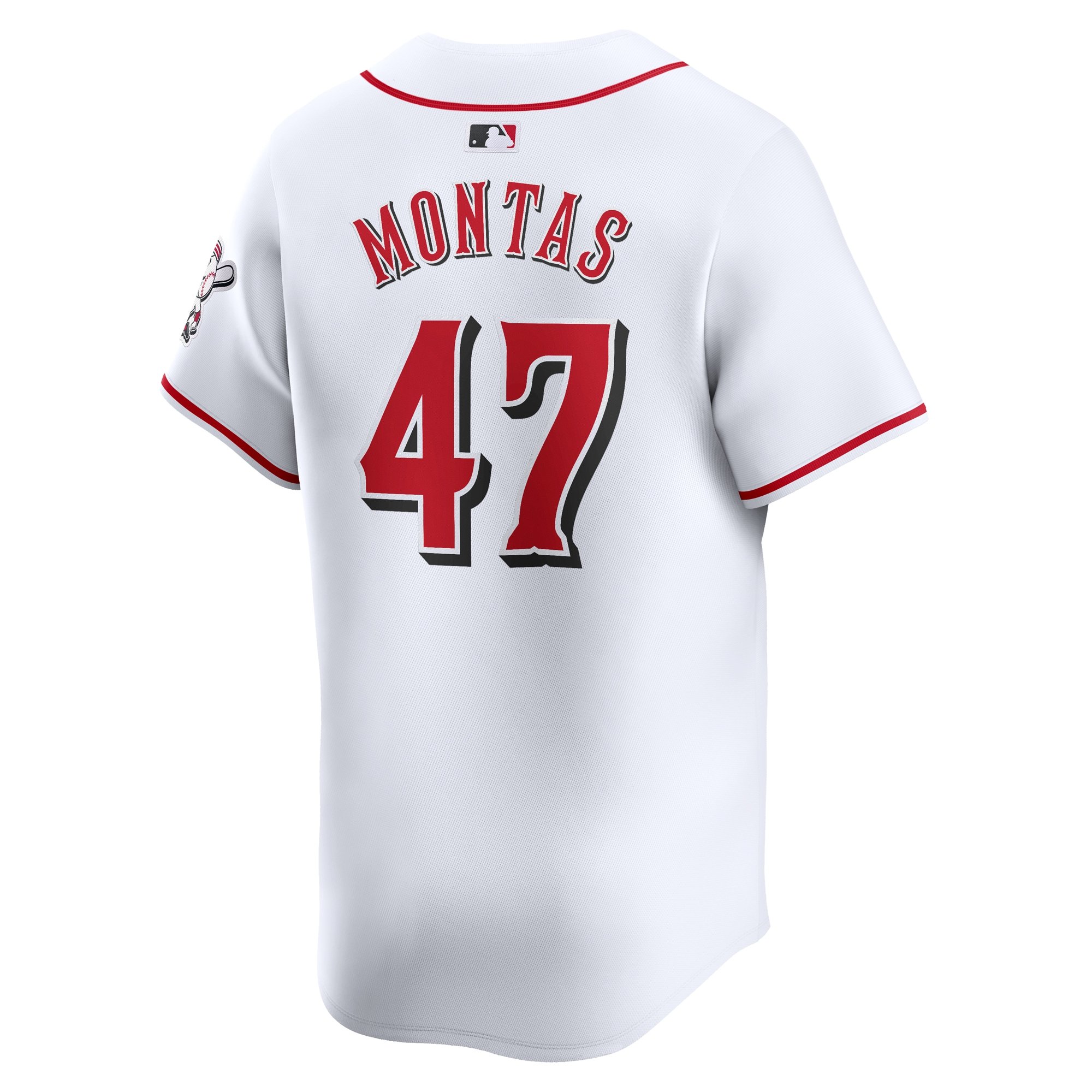 Men's Cincinnati Reds Frankie Montas  White Home Limited Player Jersey