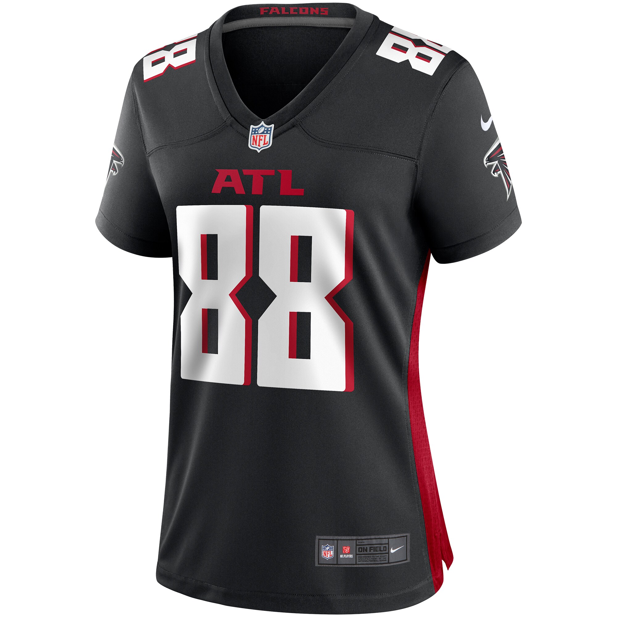 Tony Gonzalez Atlanta Falcons Women's Retired Game Jersey - Red