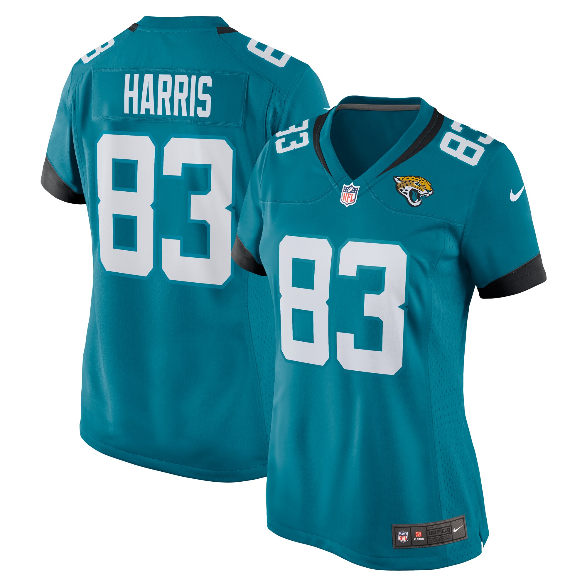 Jacob Harris Jacksonville Jaguars Women's  Game Jersey -  Teal