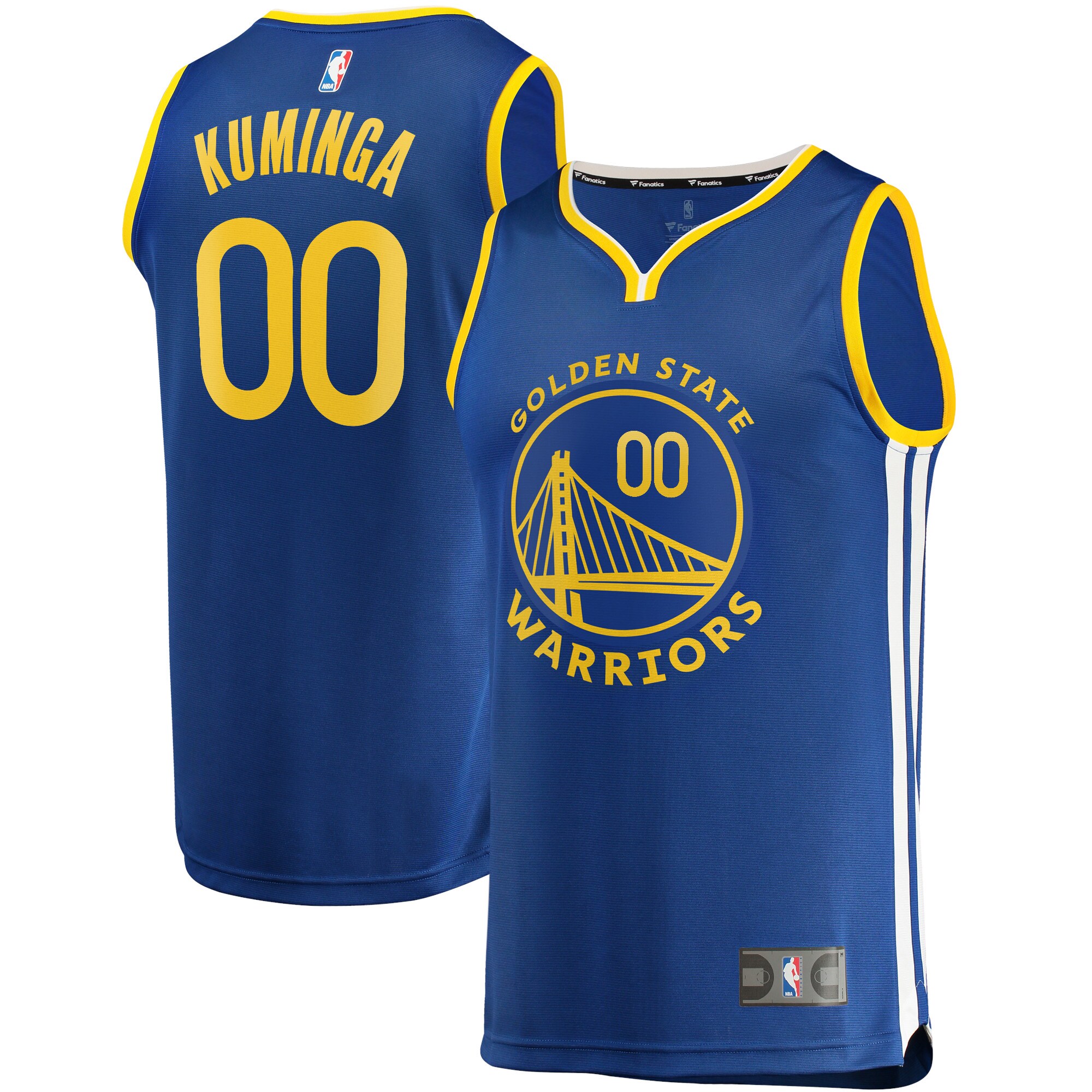 Jonathan Kuminga Golden State Warriors  2021/22 Fast Break Replica Jersey - Icon Edition - Royal