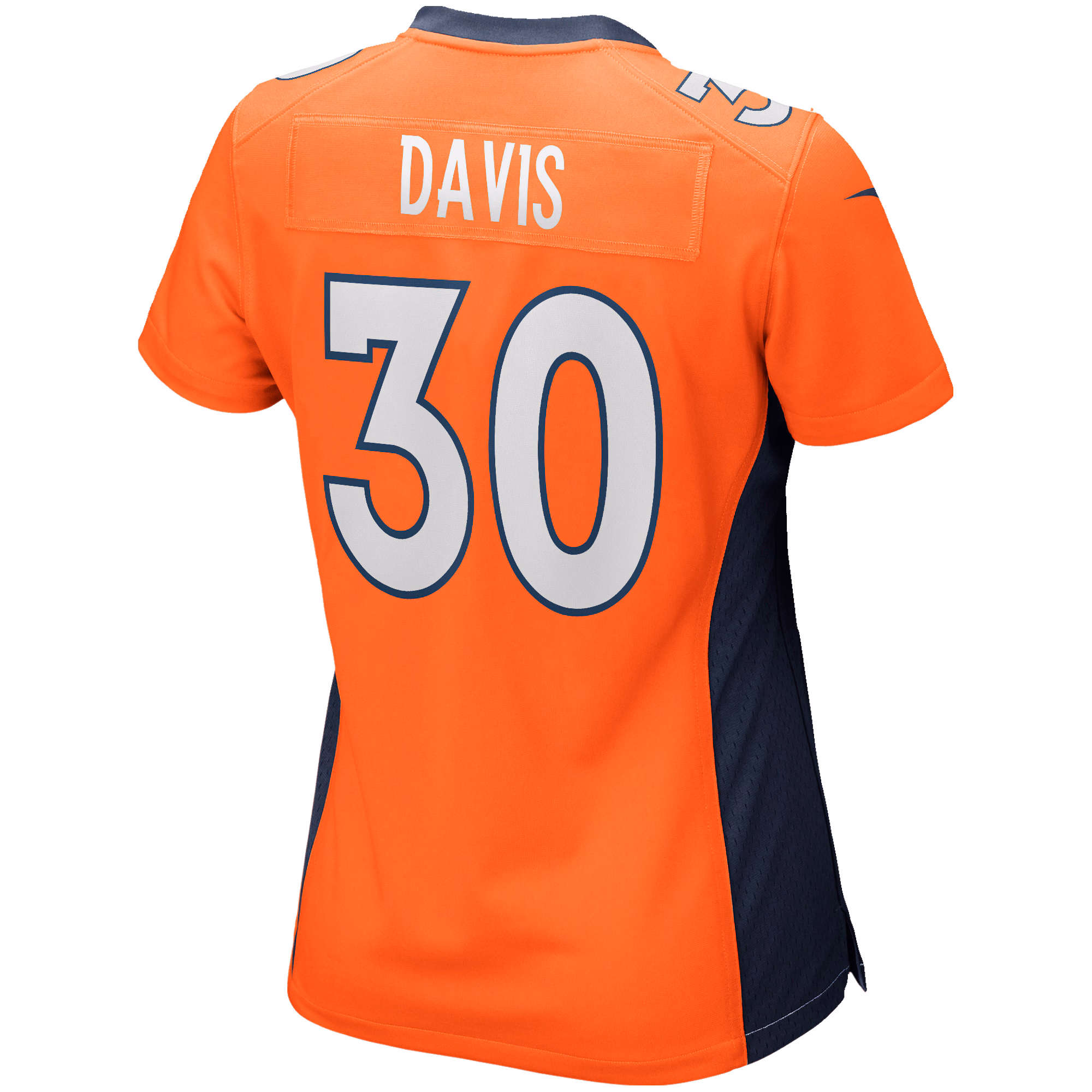 Terrell Davis Denver Broncos Women's Game Retired Player Jersey - Orange