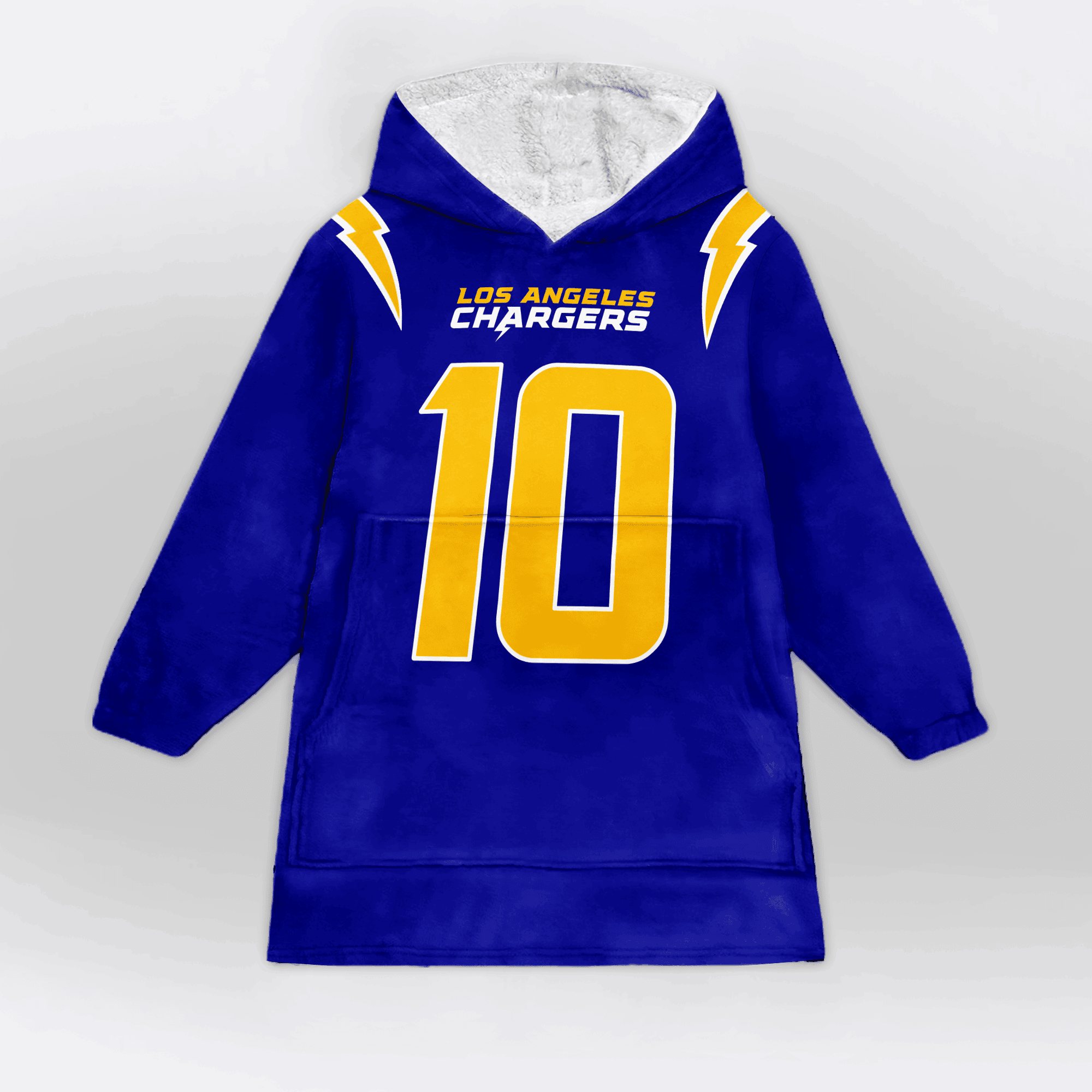 Adult 10 Los Angeles Football Unisex Blanket Hoodie