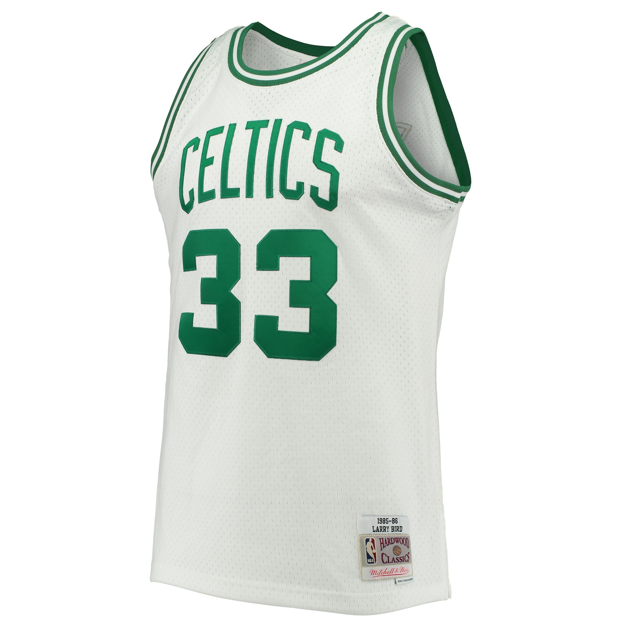 Larry Bird Boston Celtics Mitchell & Ness 1985/86 Hardwood Classics Swingman Jersey - White