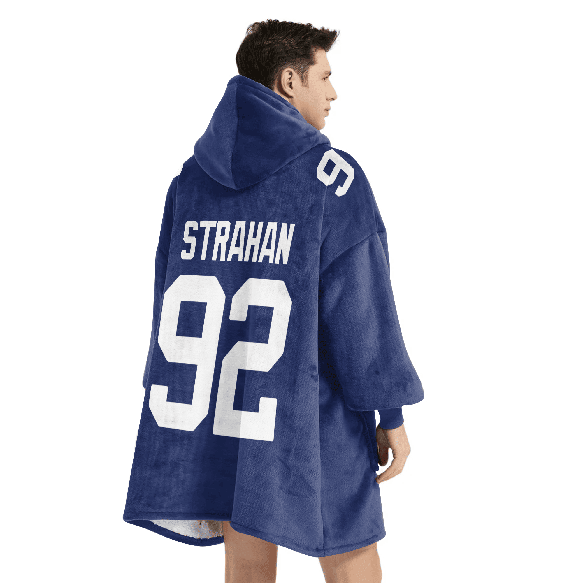 Adult 92 New York G Football Unisex Blanket Hoodie