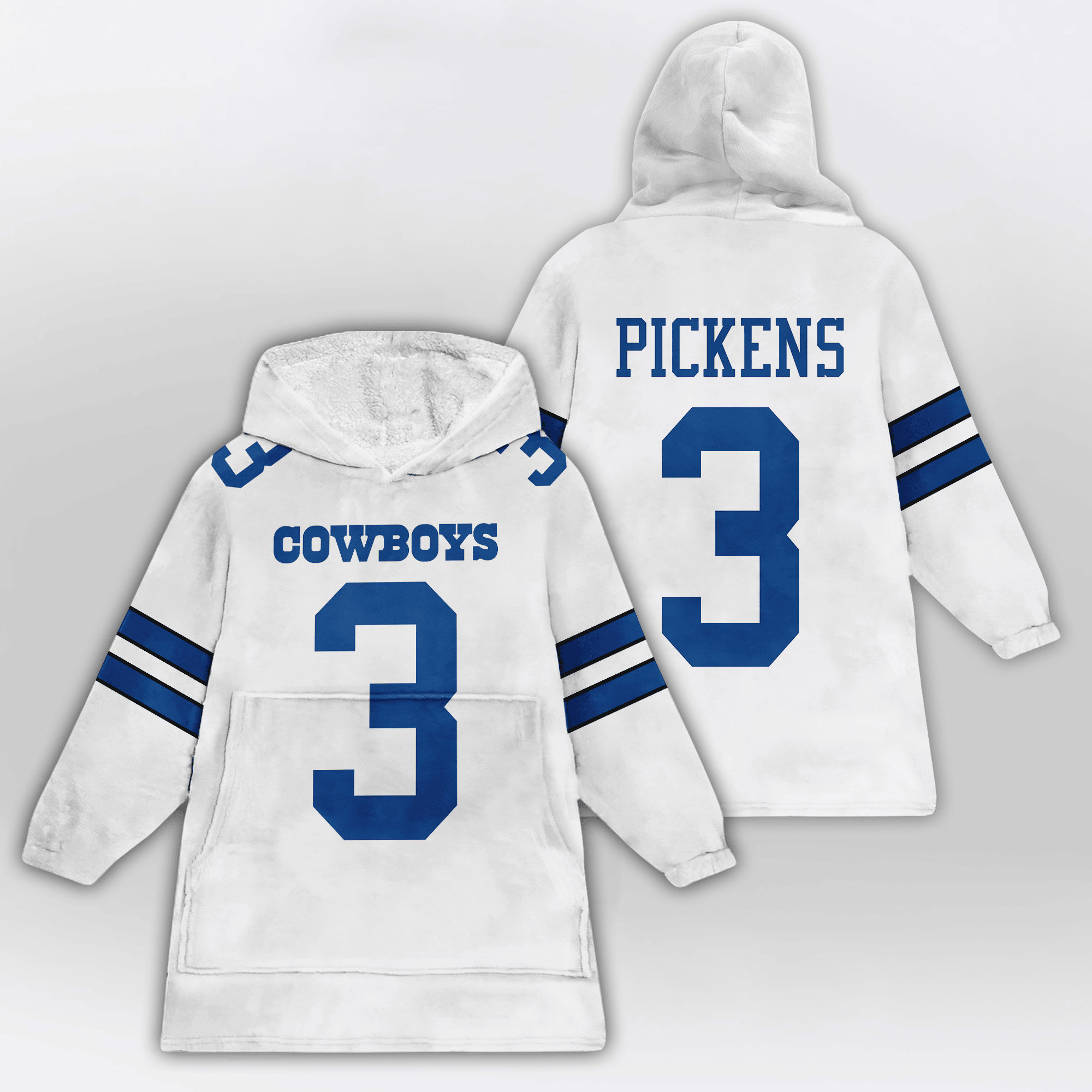 Adult G.P 3 Dalllas Football Unisex Blanket Hoodie