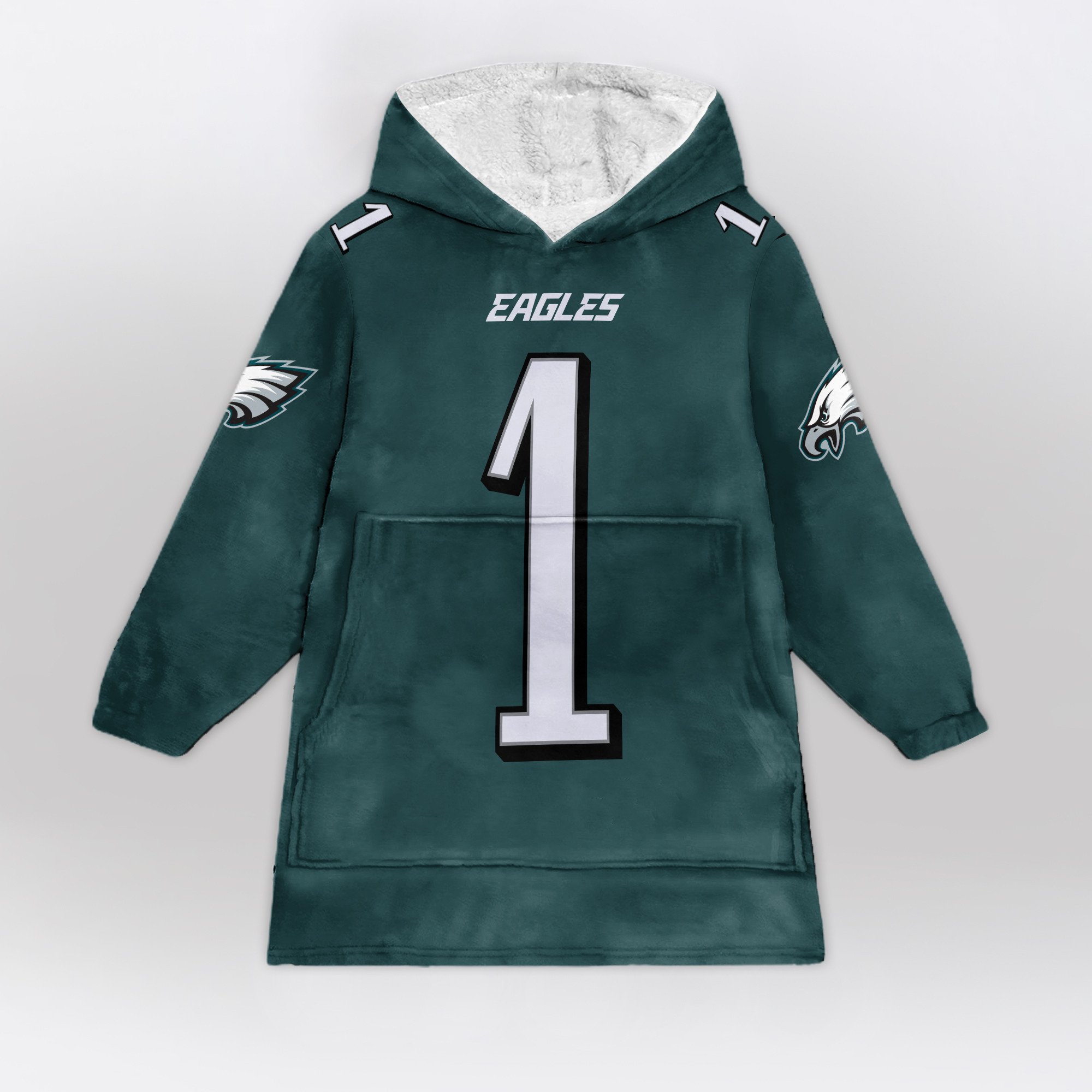 Adult 1 Philadelphia Football Unisex Blanket Hoodie