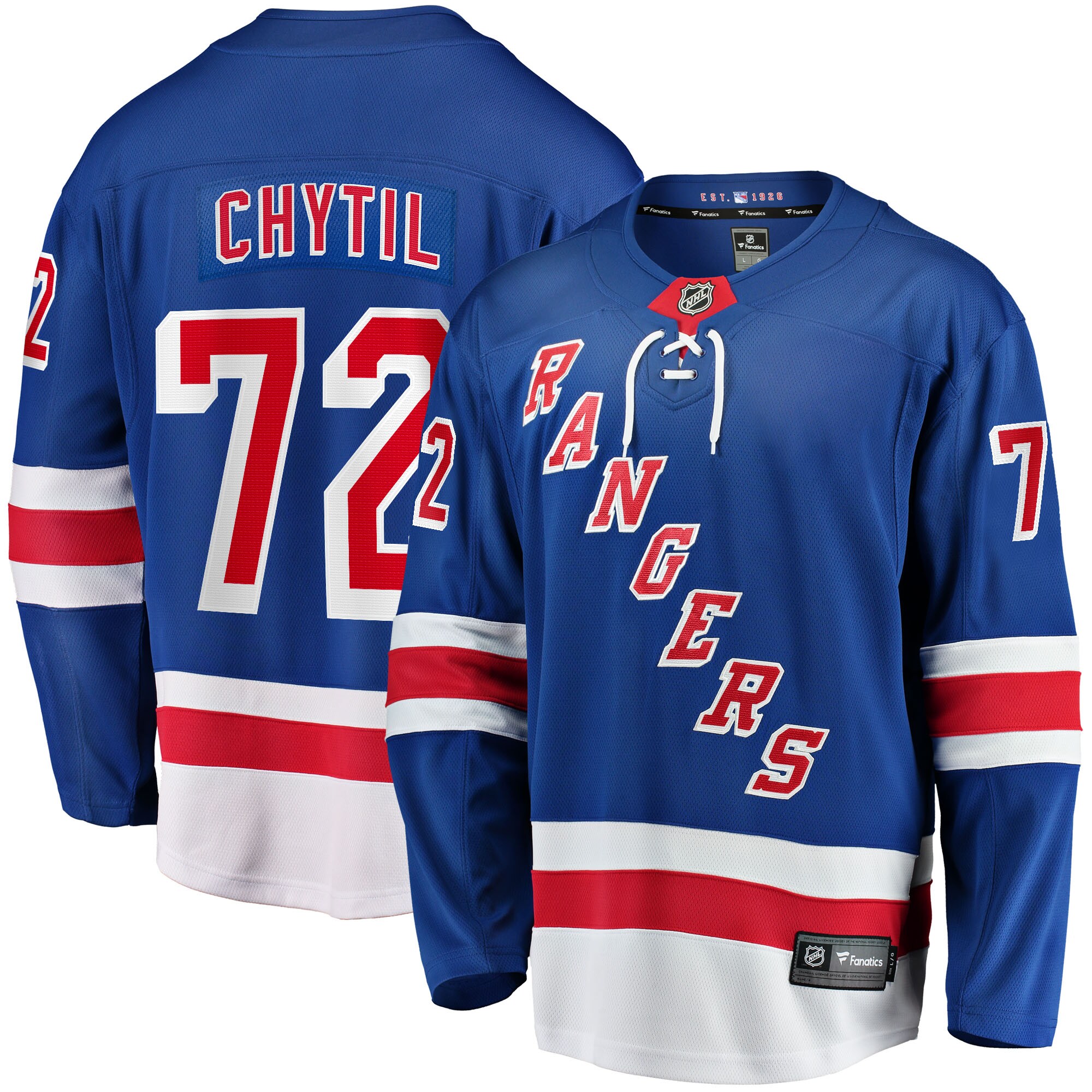 Filip Chytil New York Rangers Home Breakaway Jersey - Blue