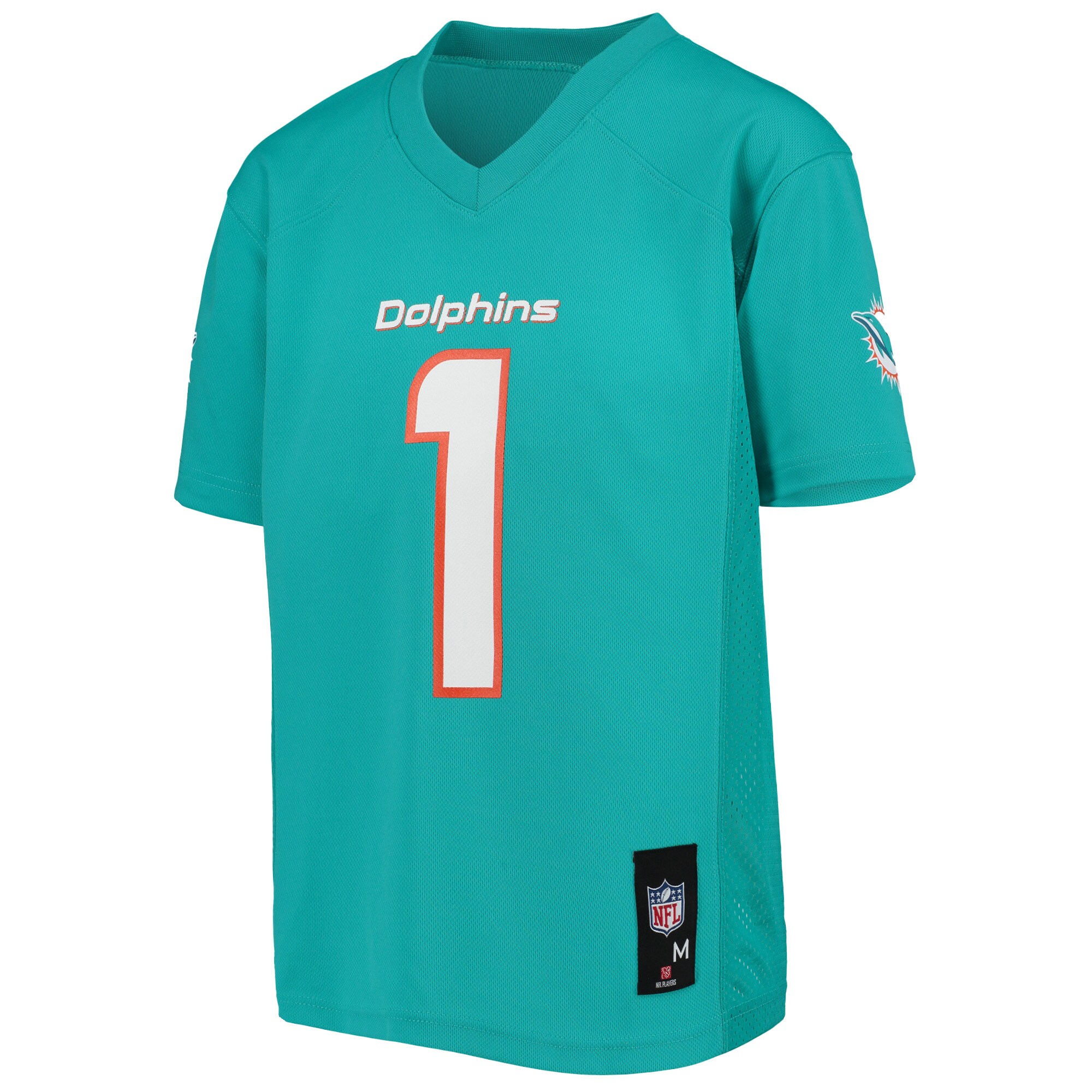 Tua Tagovailoa Miami Dolphins Youth Replica Player Jersey - Aqua