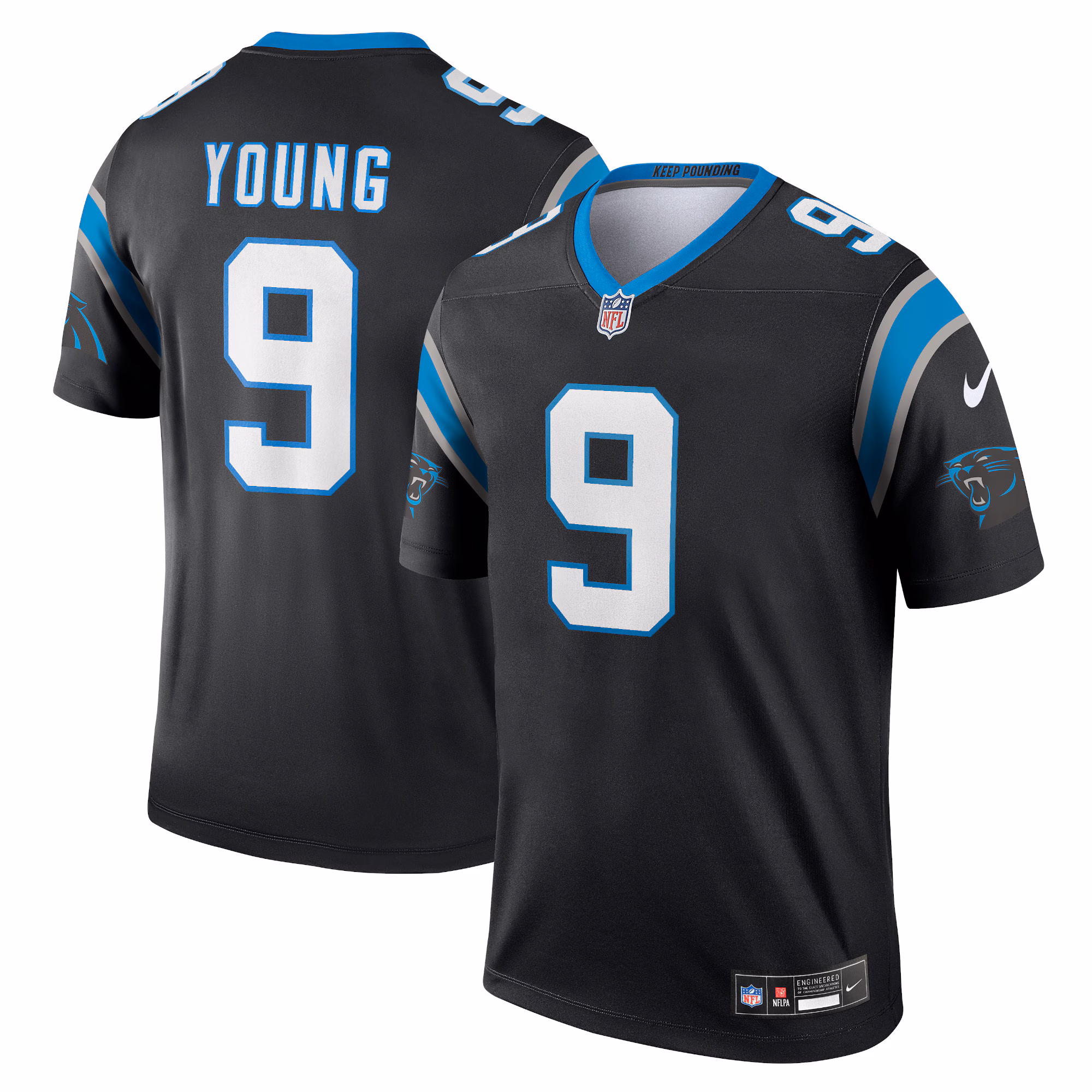 Bryce Young Carolina Panthers  Legend Jersey - Black