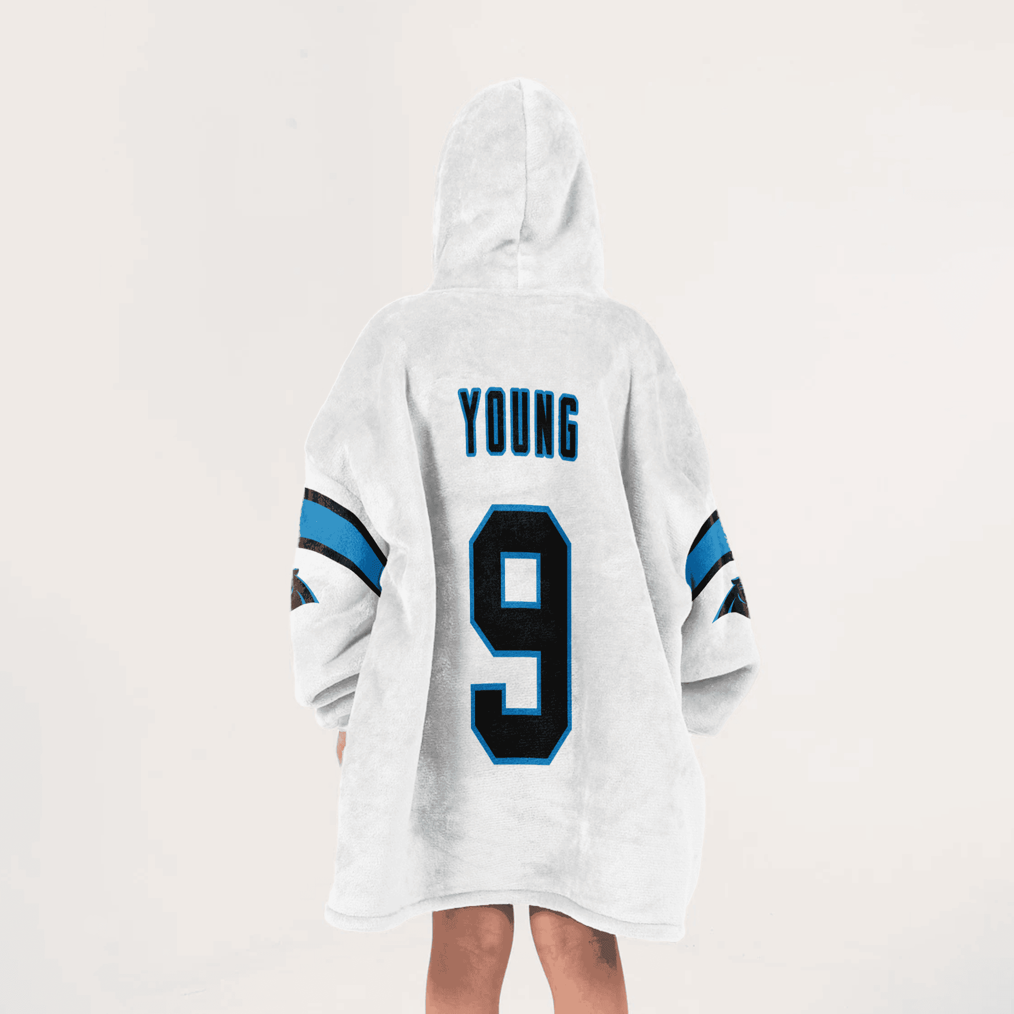 Kid 9 Carolina Football Unisex Blanket Hoodie