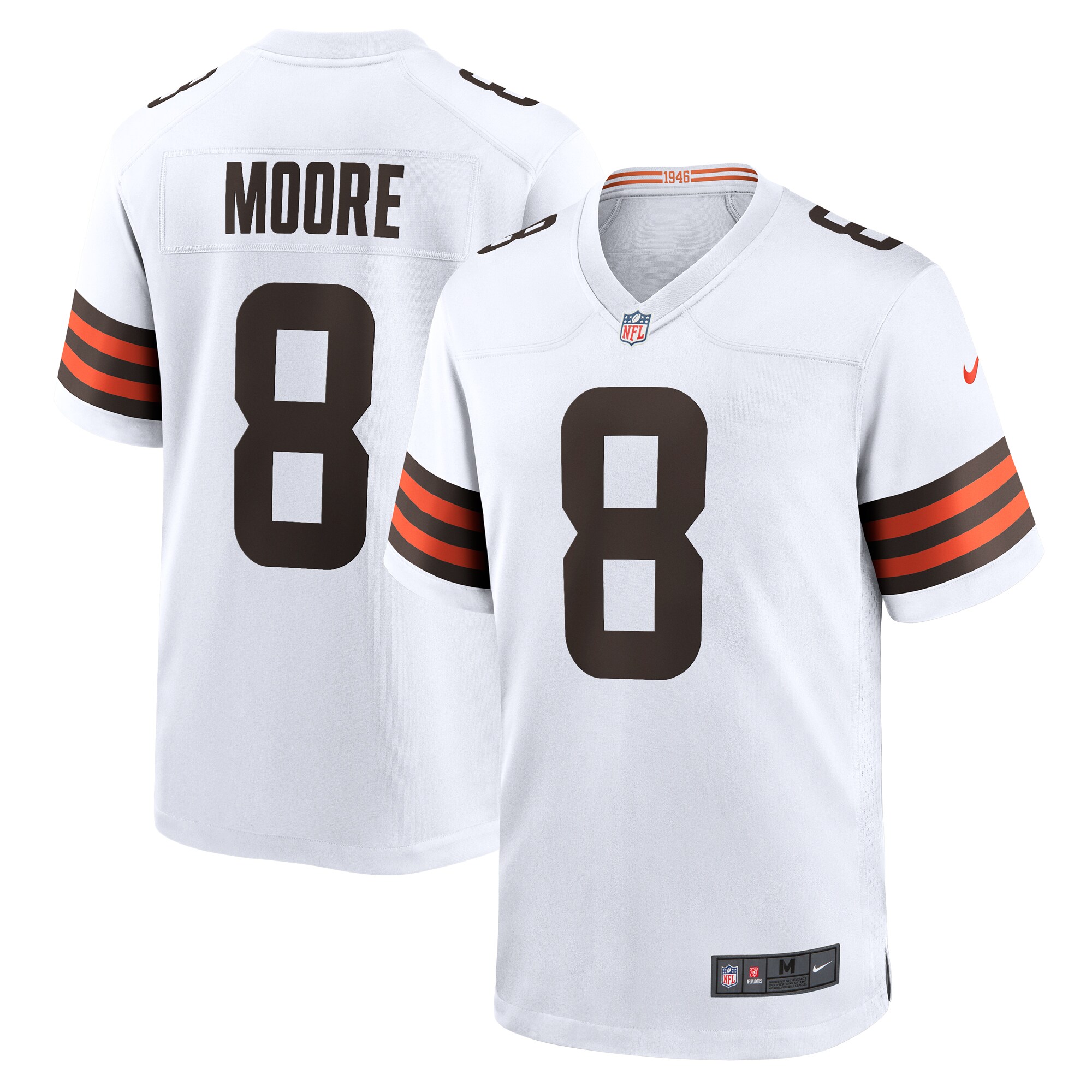 Elijah Moore Cleveland Browns Team Game Jersey -  White