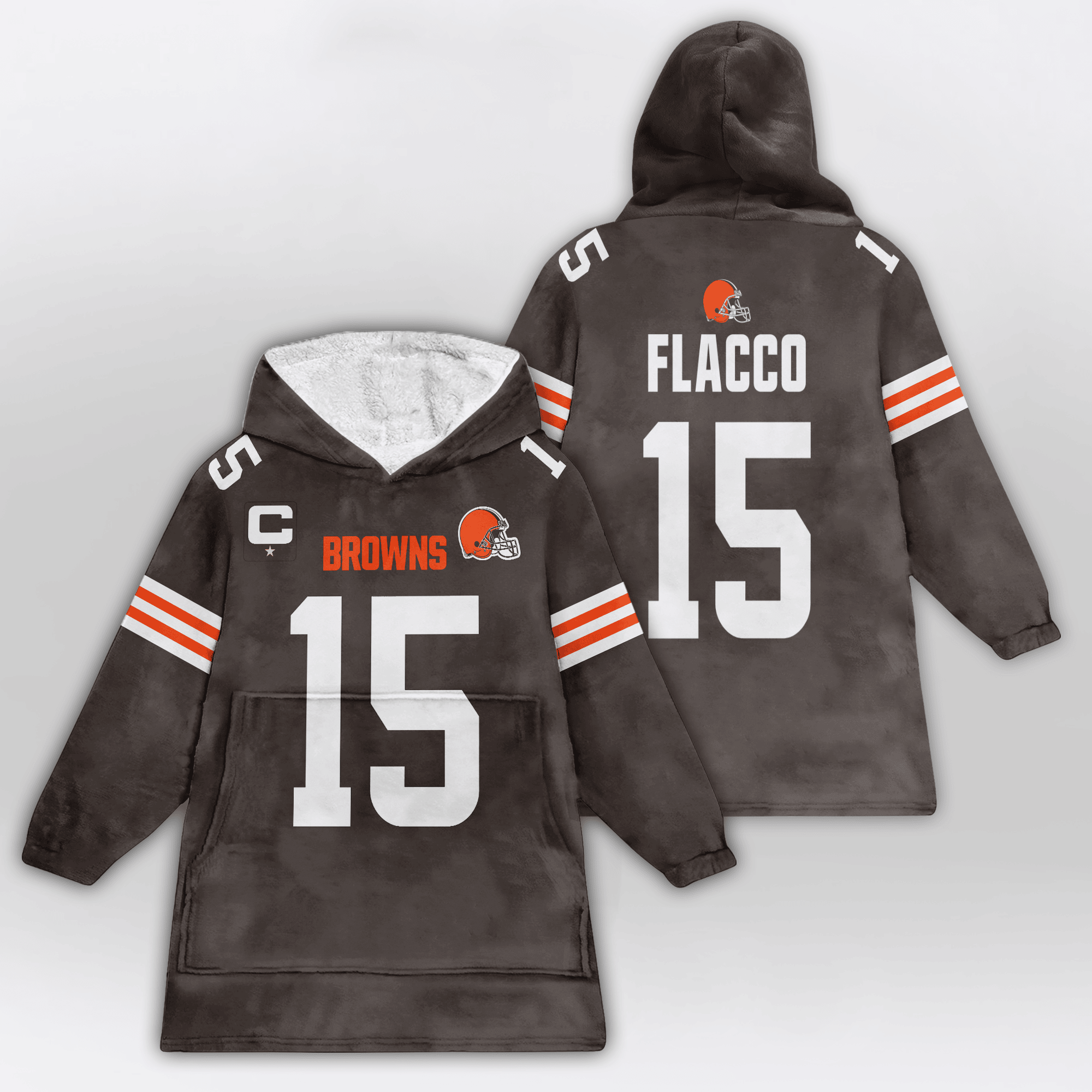 Captain J.F 15 Cleveland Football Unisex Blanket Hoodie