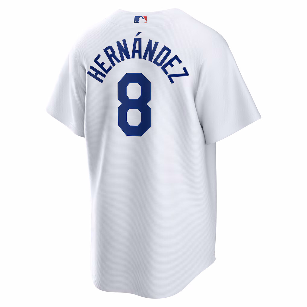 Enrique Hernandez #8 Los Angeles Dodgers Home Replica Jersey - White