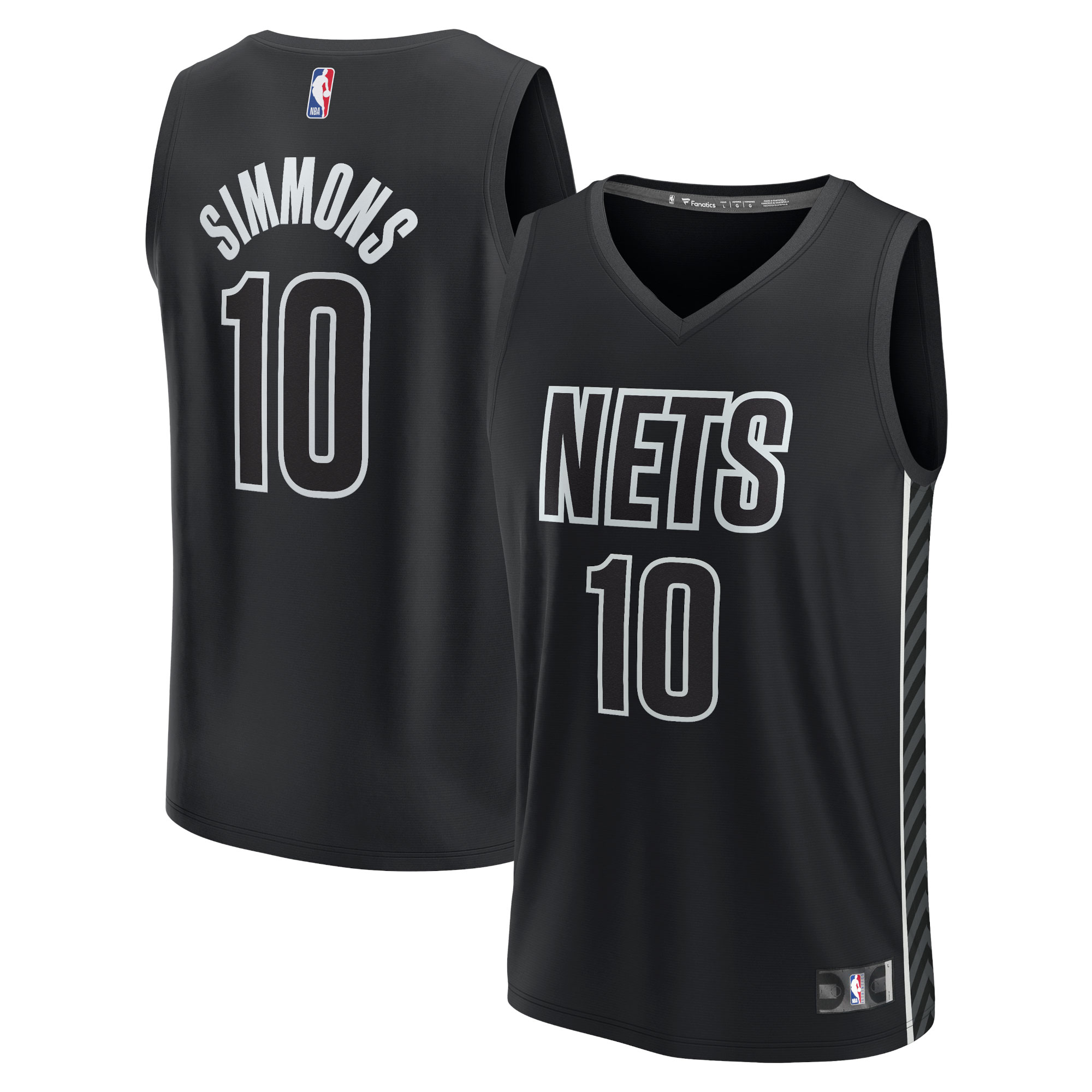 Ben Simmons Brooklyn Nets  Fast Break Replica Player Jersey - Statement Edition - Black