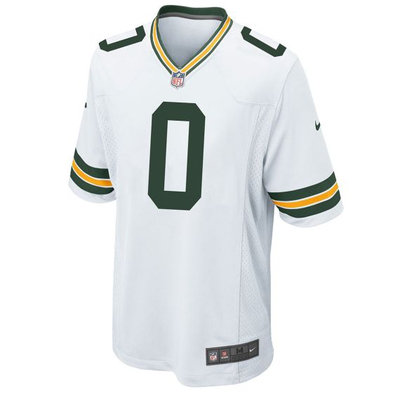 Men's Matthew Golden #0 Green Bay Packers 2025 NFL Away Game Jersey-White
