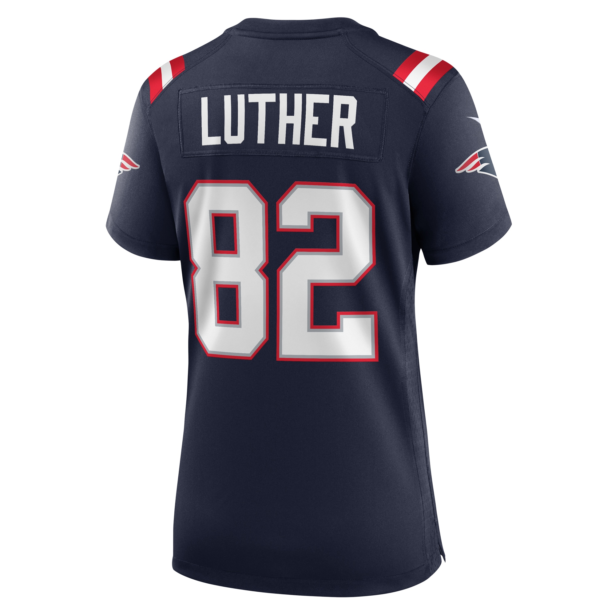 T.J. Luther New England Patriots Women's Team Game Jersey -  Navy