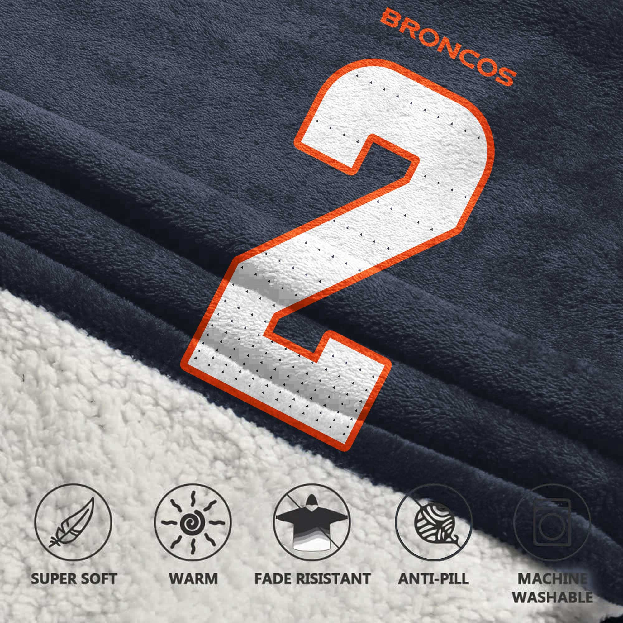 Kid P.S 2 Denver Football Unisex Blanket Hoodie