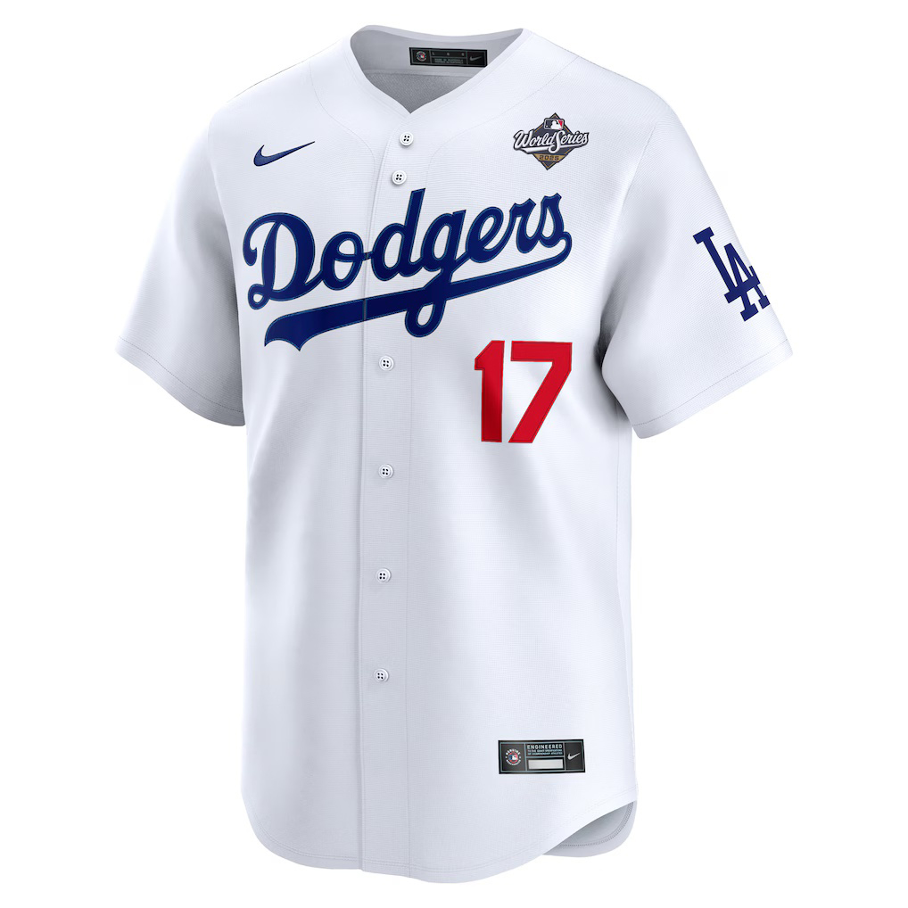 Shohei Ohtani #17 Los Angeles Dodgers 2025 World Series Home Limited Player Jersey - White