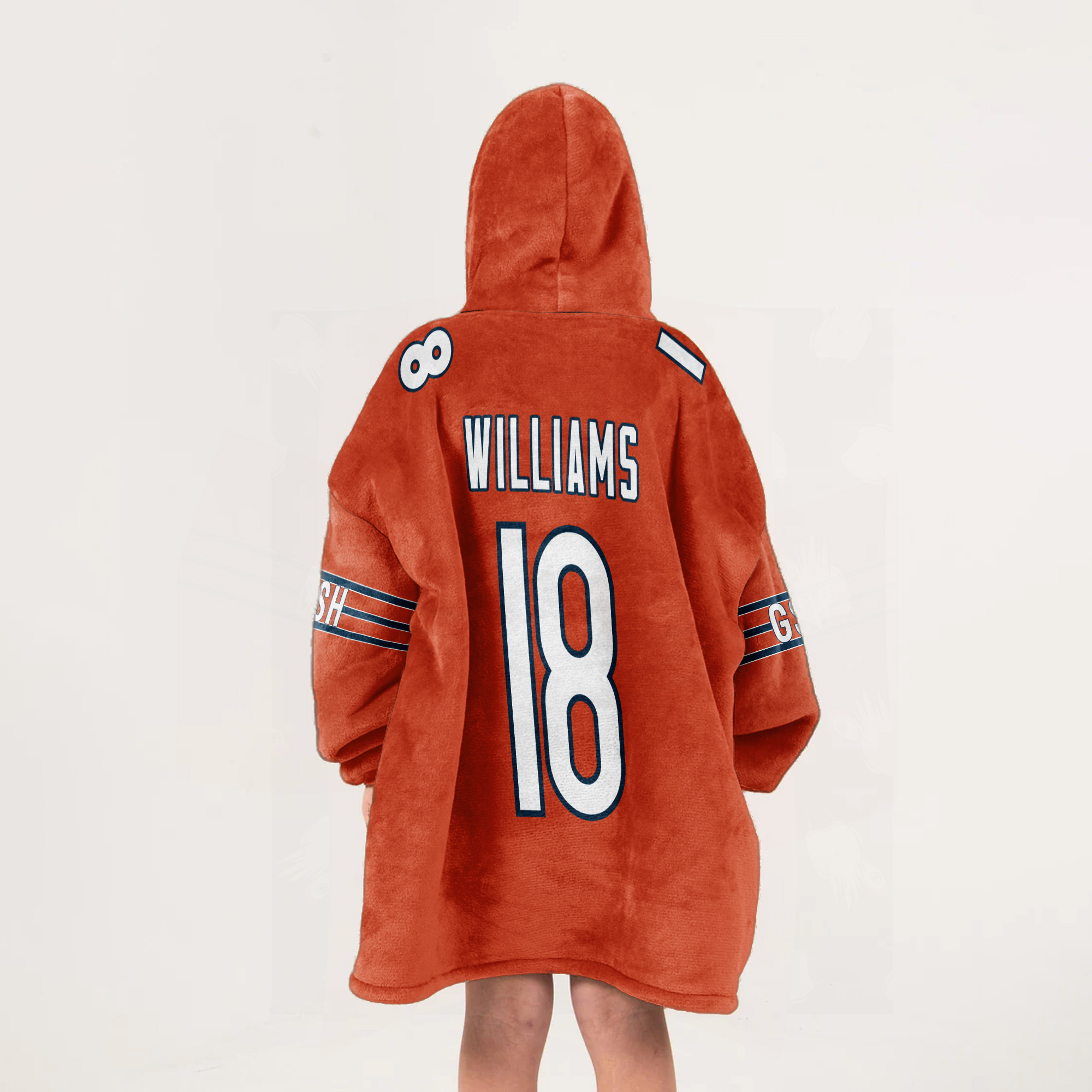 Adult C.W 18 Chicago Football Unisex Blanket Hoodie