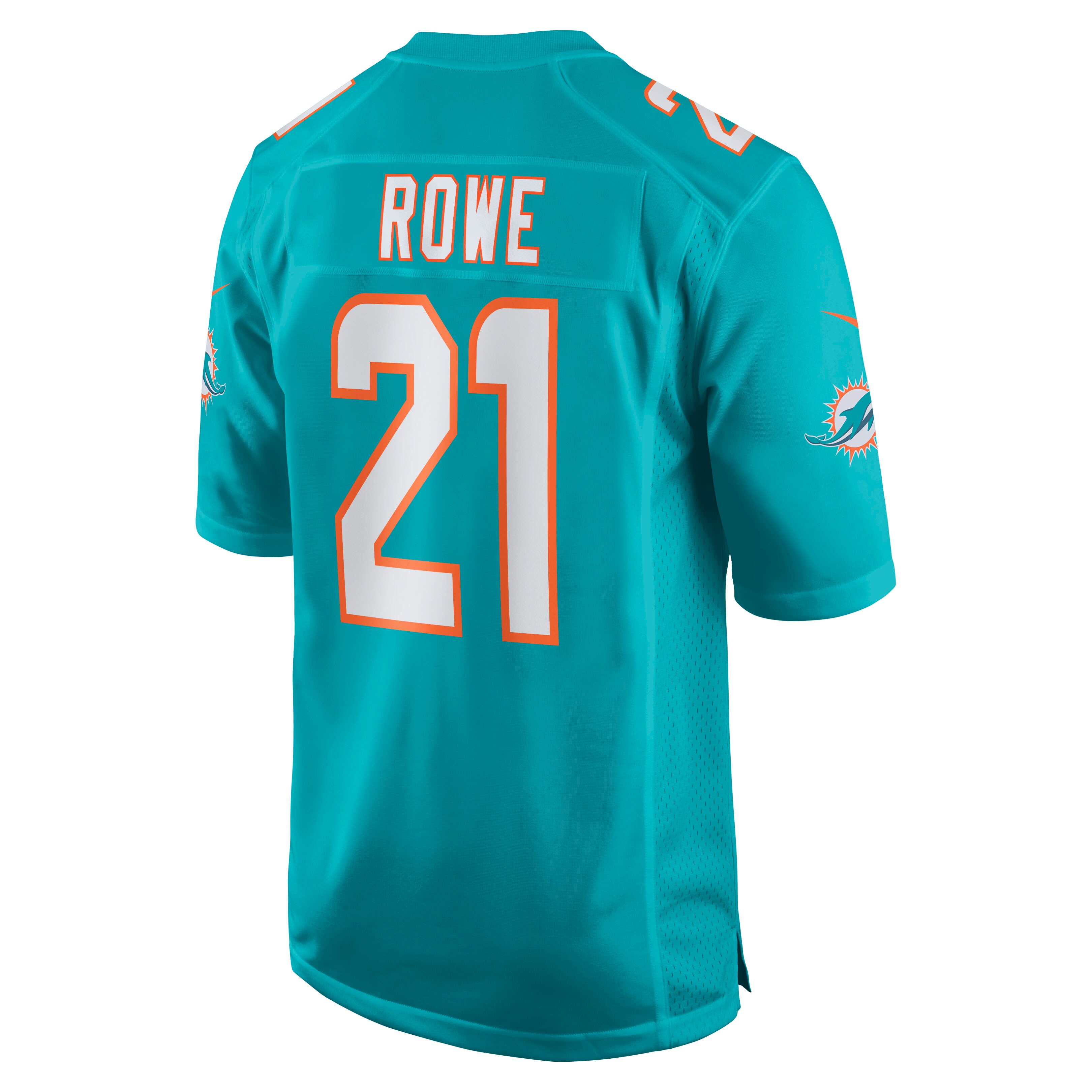 Eric Rowe Miami Dolphins  Game Jersey - Aqua