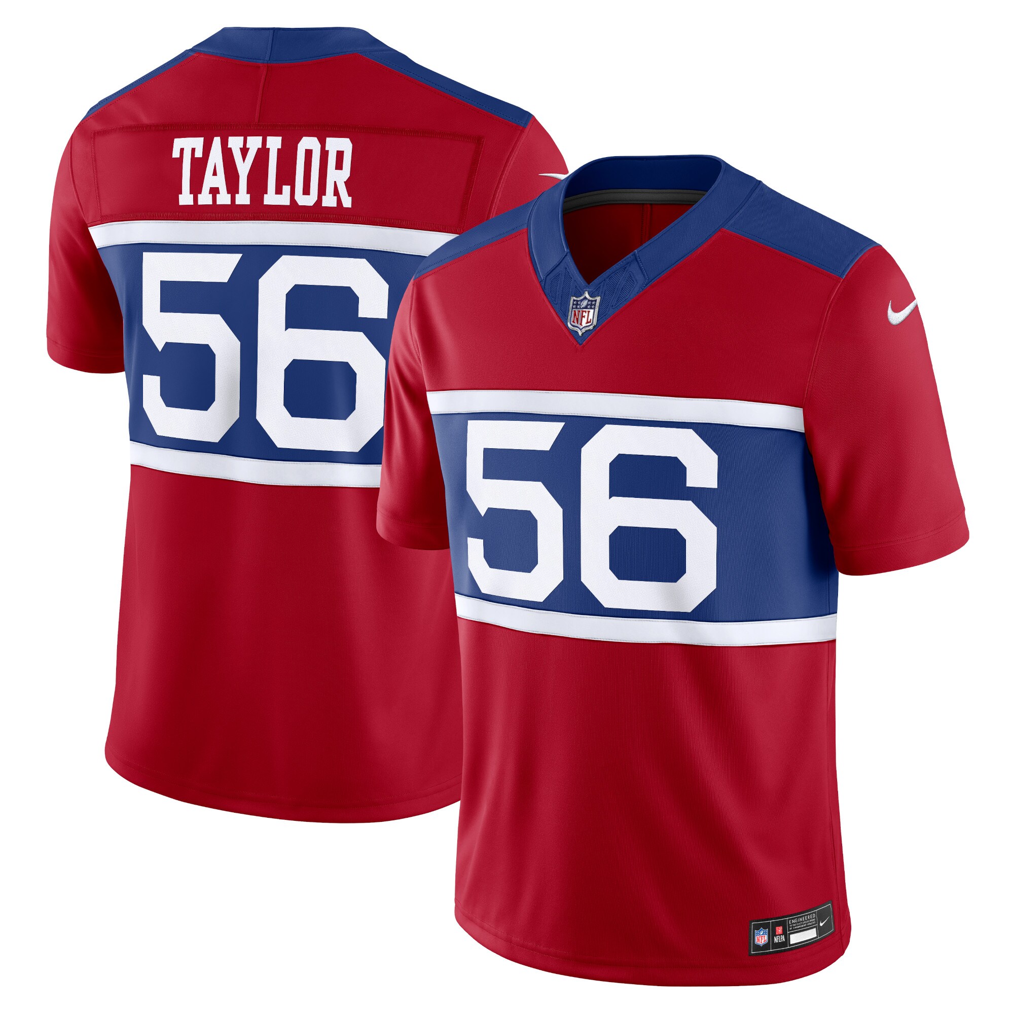 Lawrence Taylor #56 New York Giants Alternate Vapor F.U.S.E. Retired Player Limited Jersey - Century Red