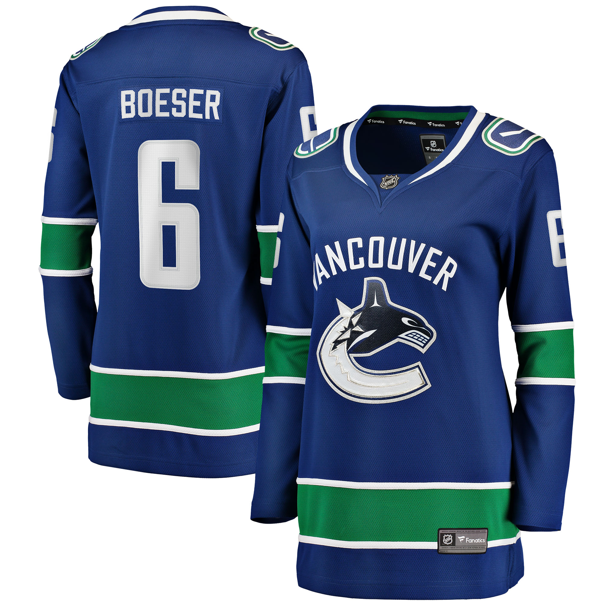 Brock Boeser Vancouver Canucks Women's Home Breakaway Player Jersey - Blue