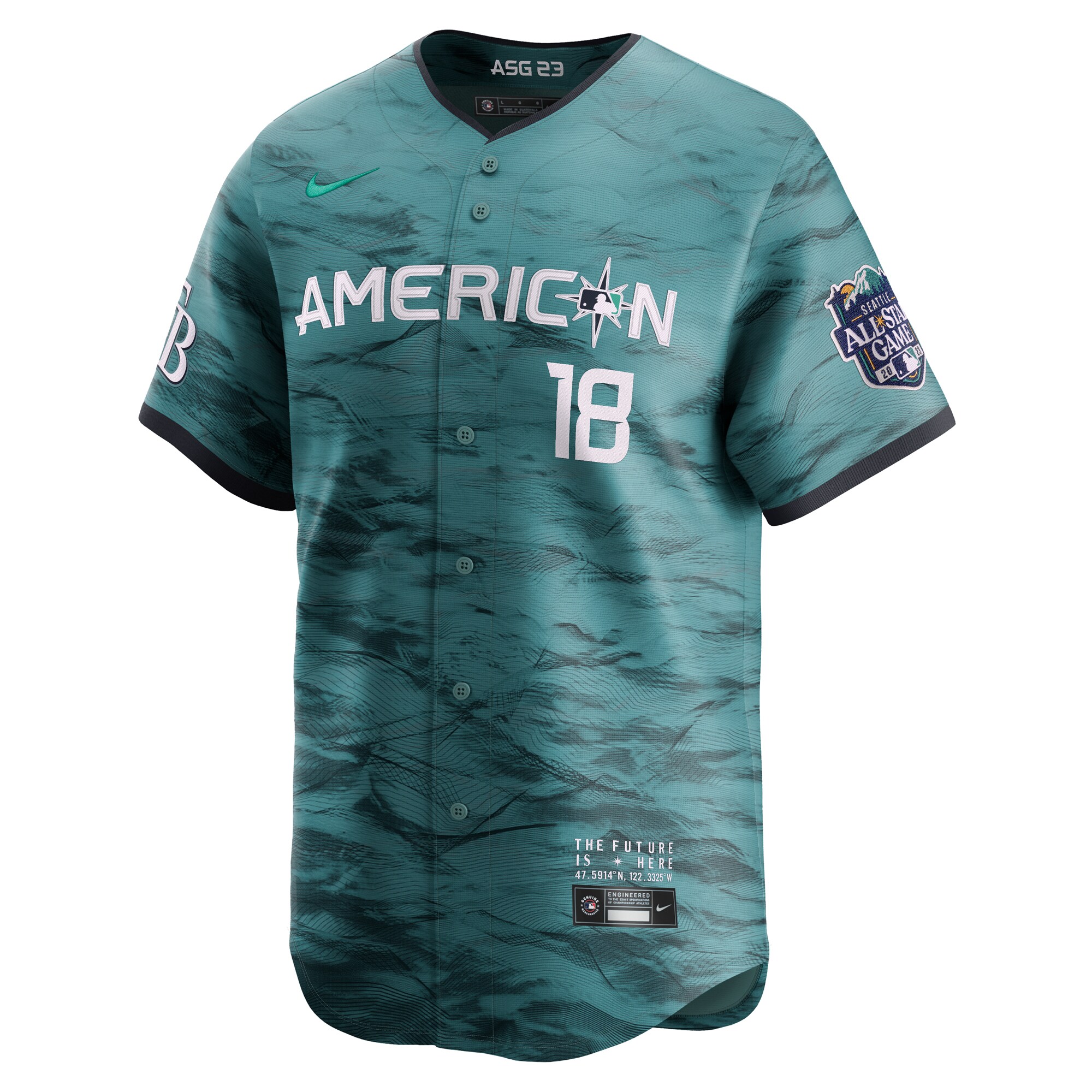Shane McClanahan American League  2023 MLB All-Star Game Limited Player Jersey - Teal