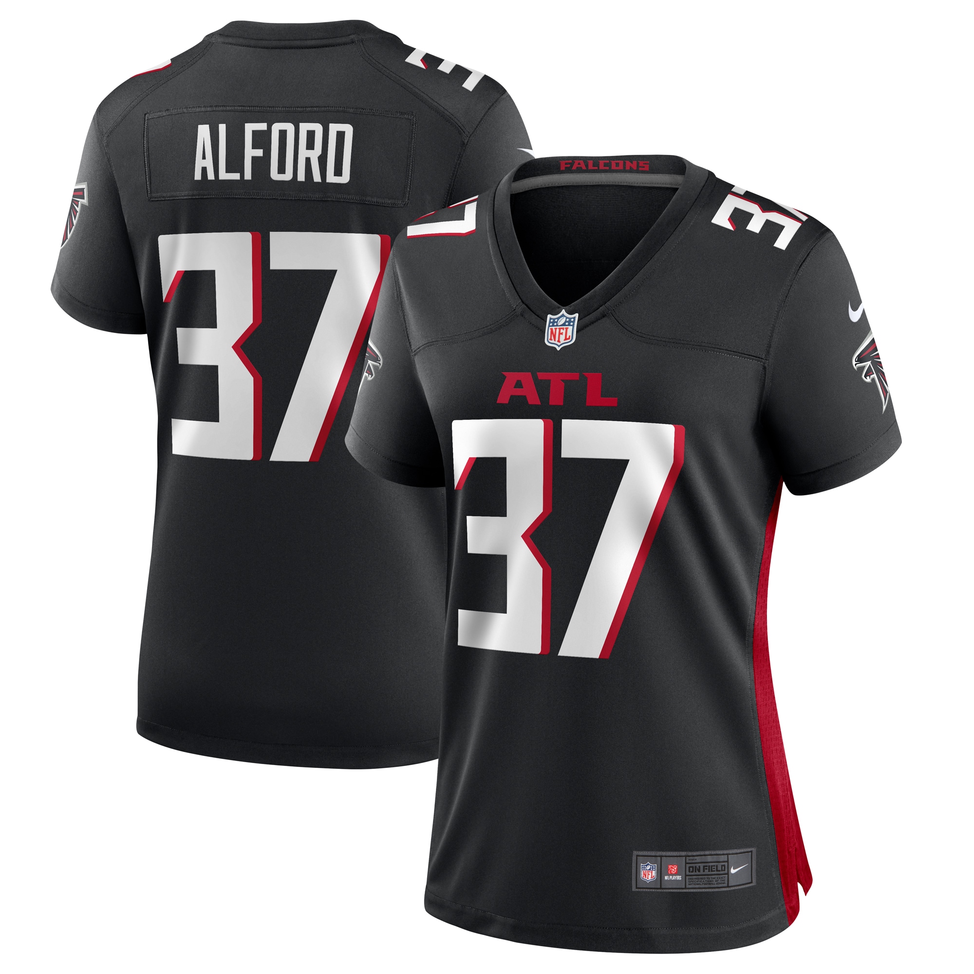 Dee Alford Atlanta Falcons  Women's Player Game Jersey - Black