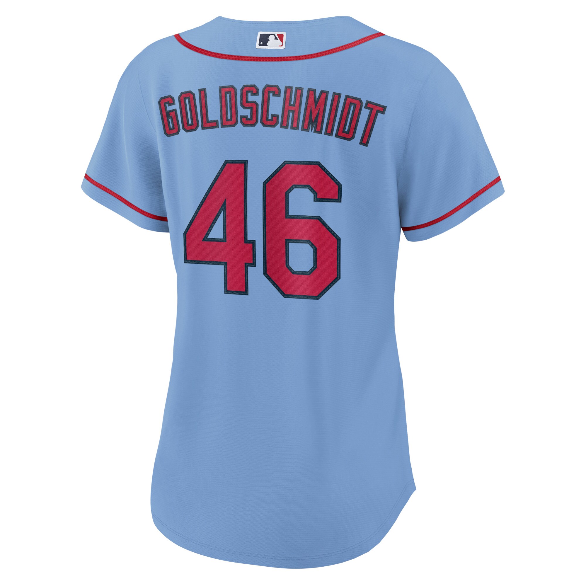 Paul Goldschmidt St.Louis Cardinals  Women's Alternate Replica Player Jersey - Light Blue