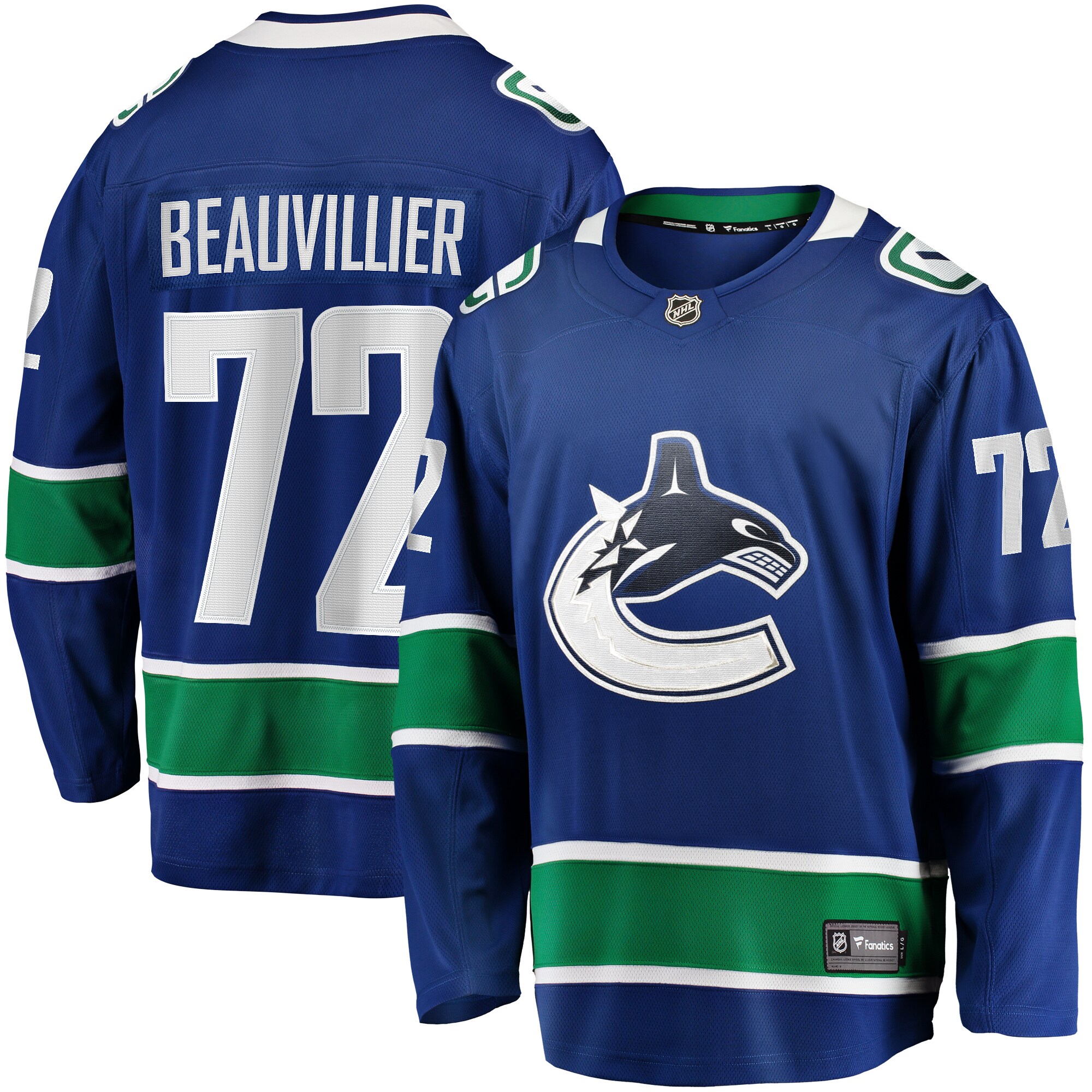 Anthony Beauvillier Vancouver Canucks Home Breakaway Jersey - Blue