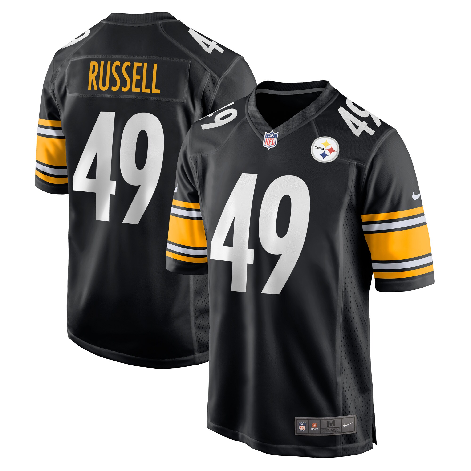 Chapelle Russell Pittsburgh Steelers  Game Player Jersey - Black