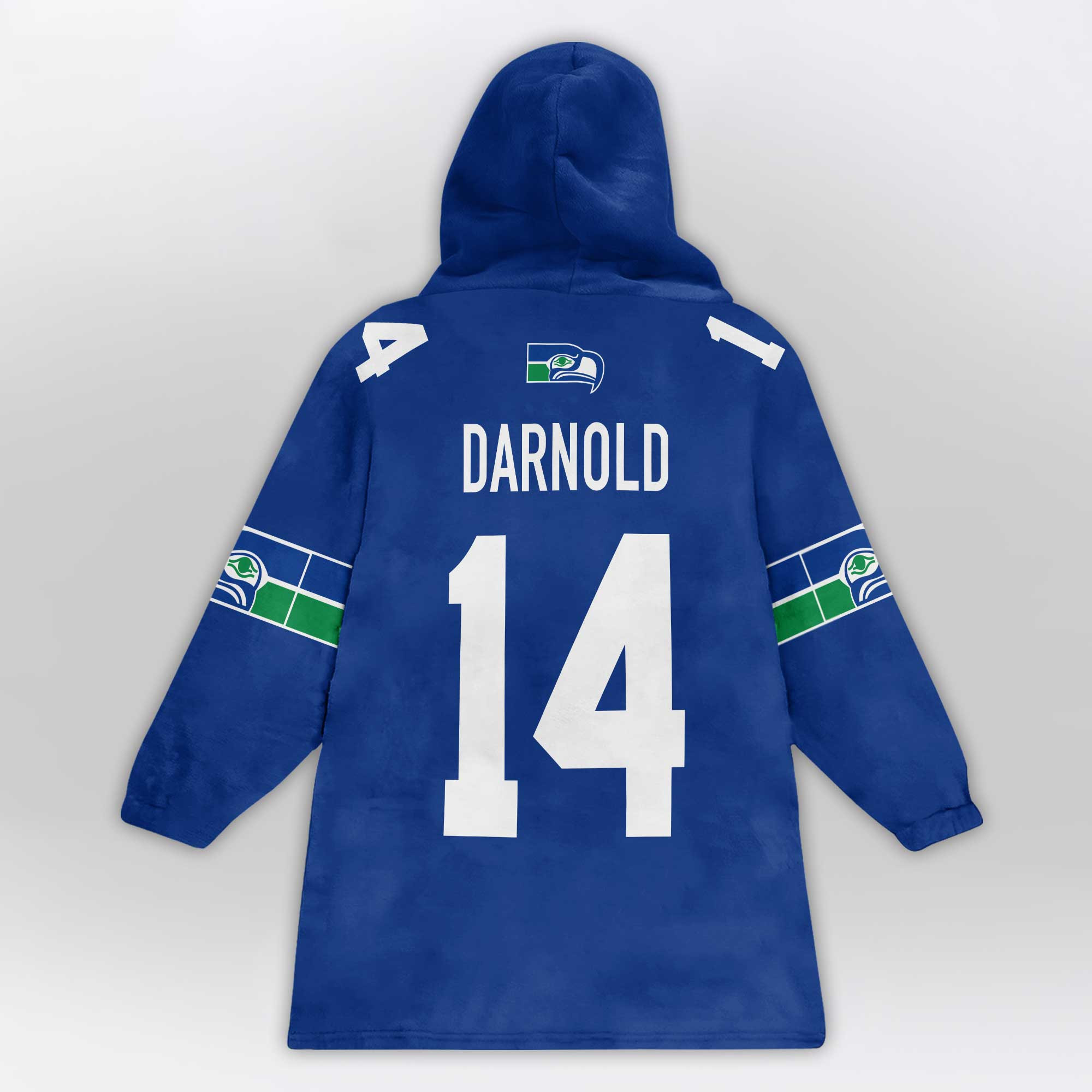 Kid 14 Seattle Football Unisex Blanket Hoodie