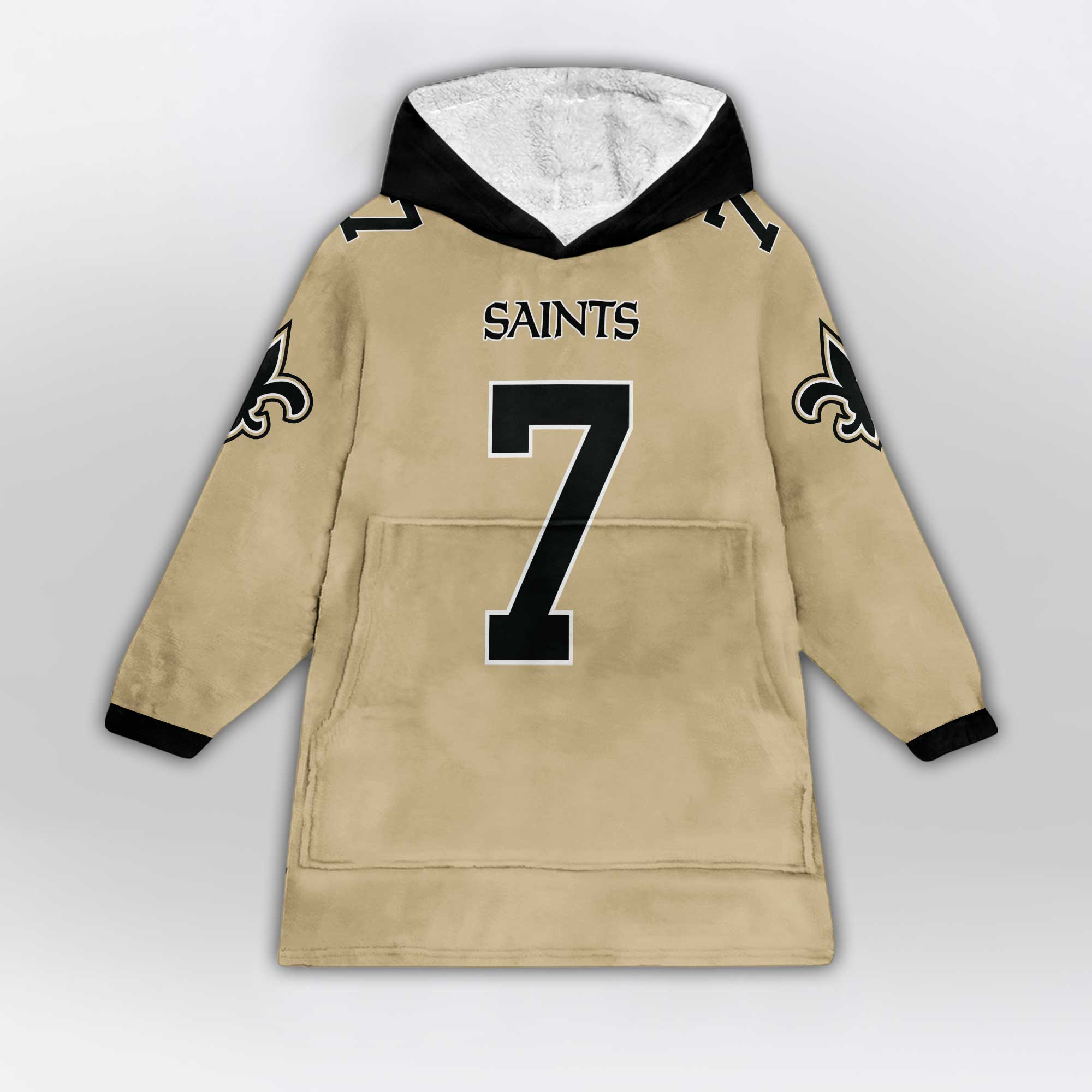 Adult T.H 7 New Orleans Football Unisex Blanket Hoodie
