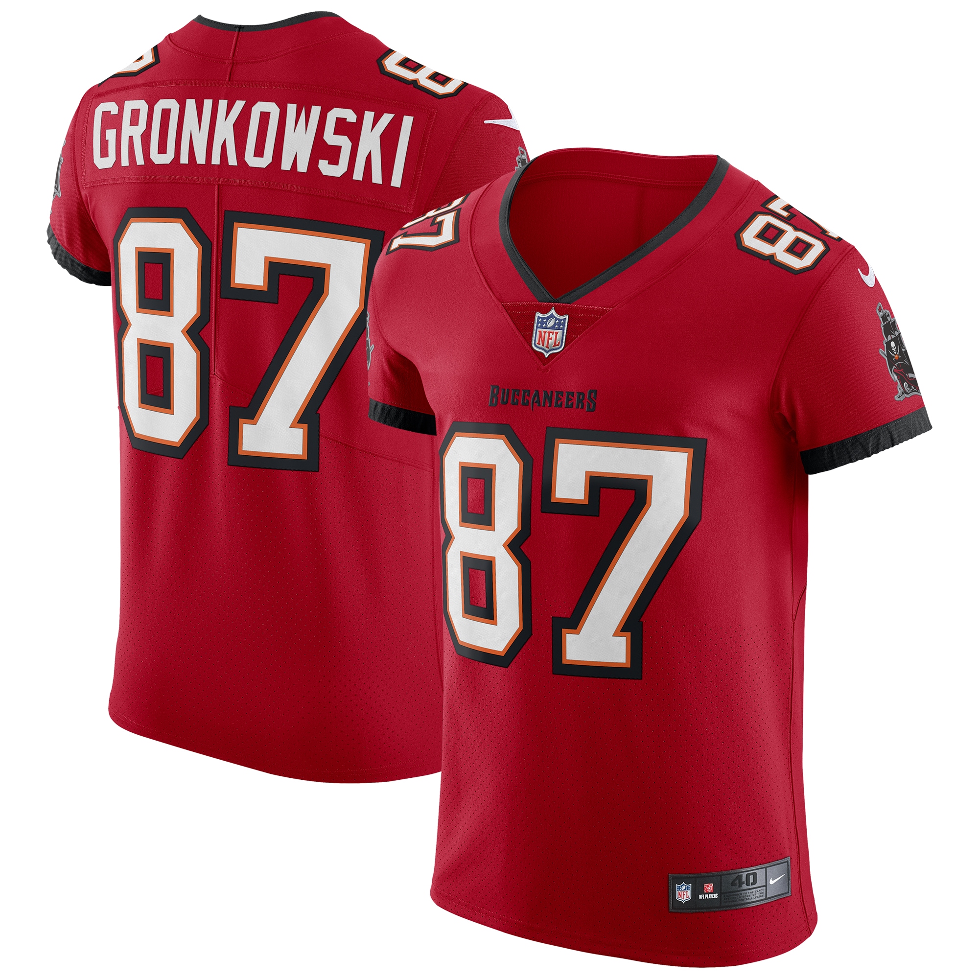 Rob Gronkowski Tampa Bay Buccaneers  Vapor Elite Jersey - Red