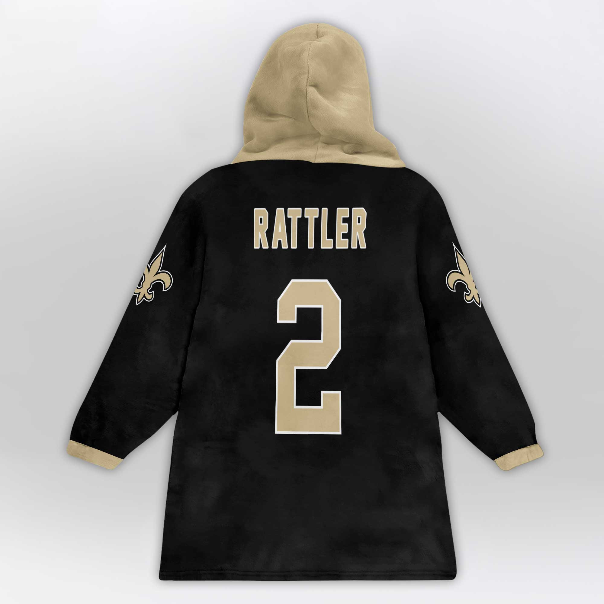 Adult S.R 2 New Orleans Football Unisex Blanket Hoodie