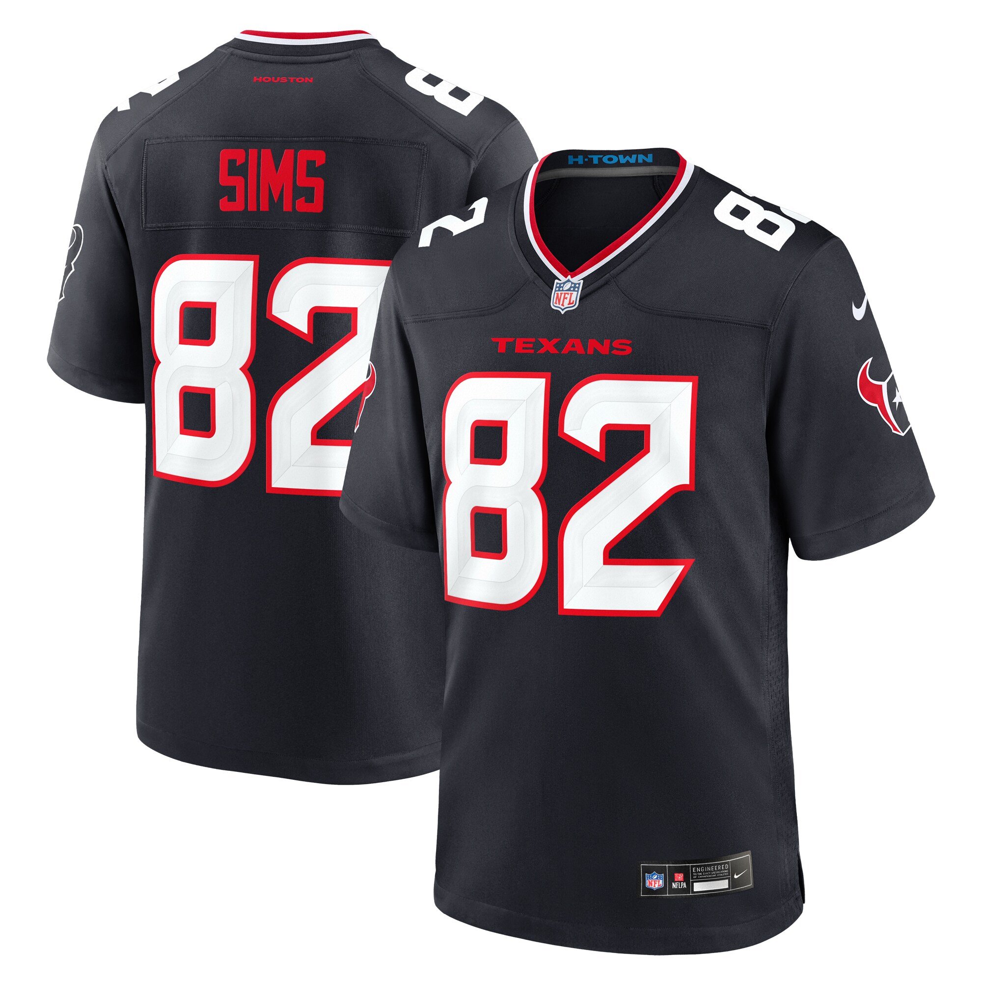 Steven Sims Houston Texans Team Game Jersey -  Navy