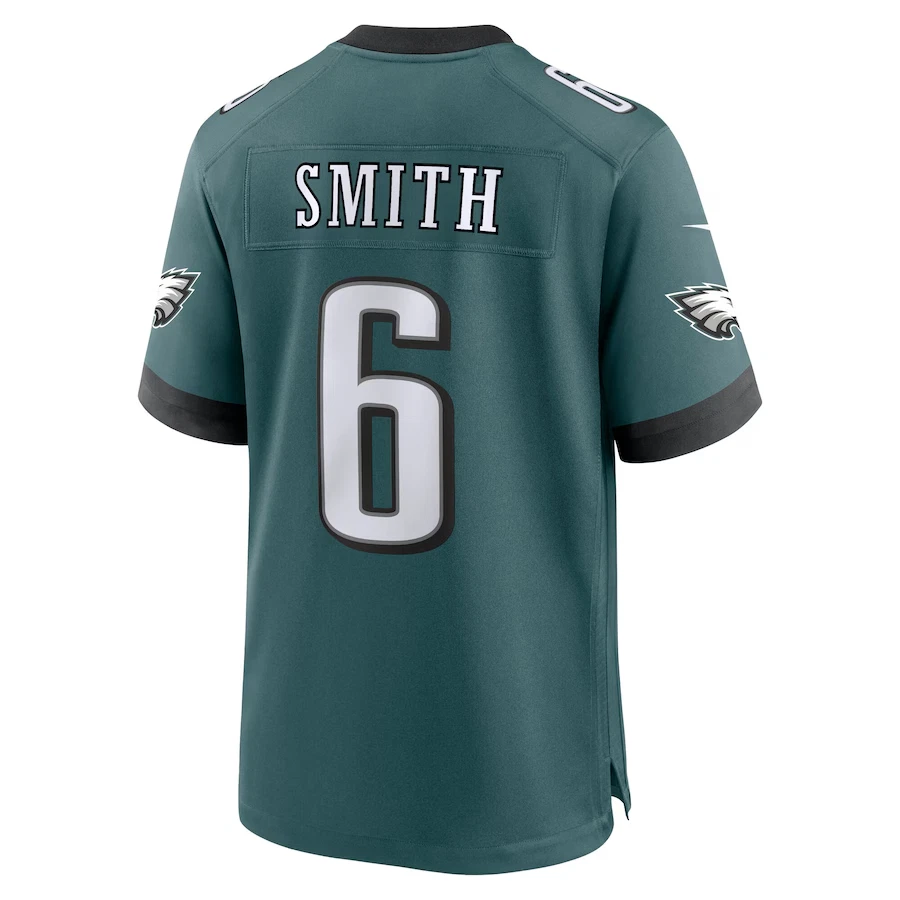 Men’s #6 DeVonta Smith Midnight Green Super Bowl LIX Game Player Jersey